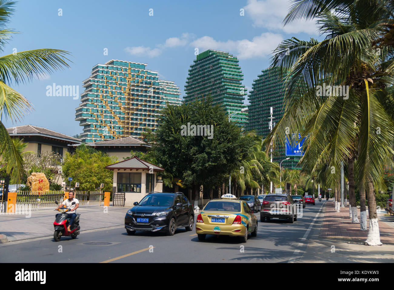 Aree rispettabile nella città turistica di Sanya Foto Stock