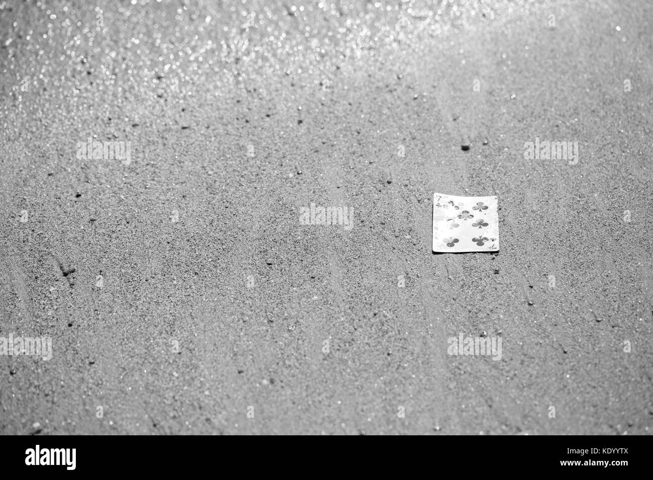Carte da gioco in strada Foto Stock