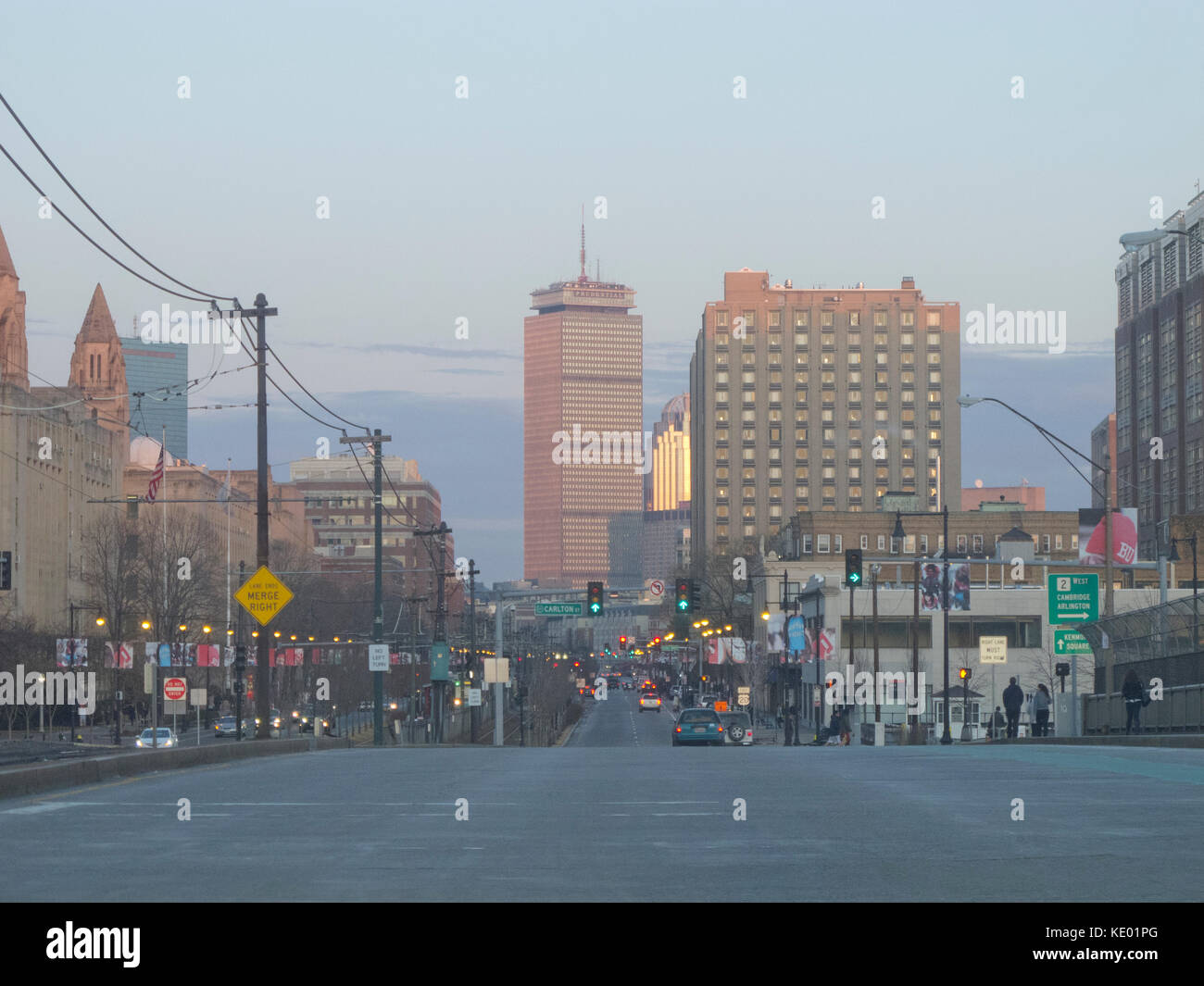 Boston's Back Bay Skyline Foto Stock