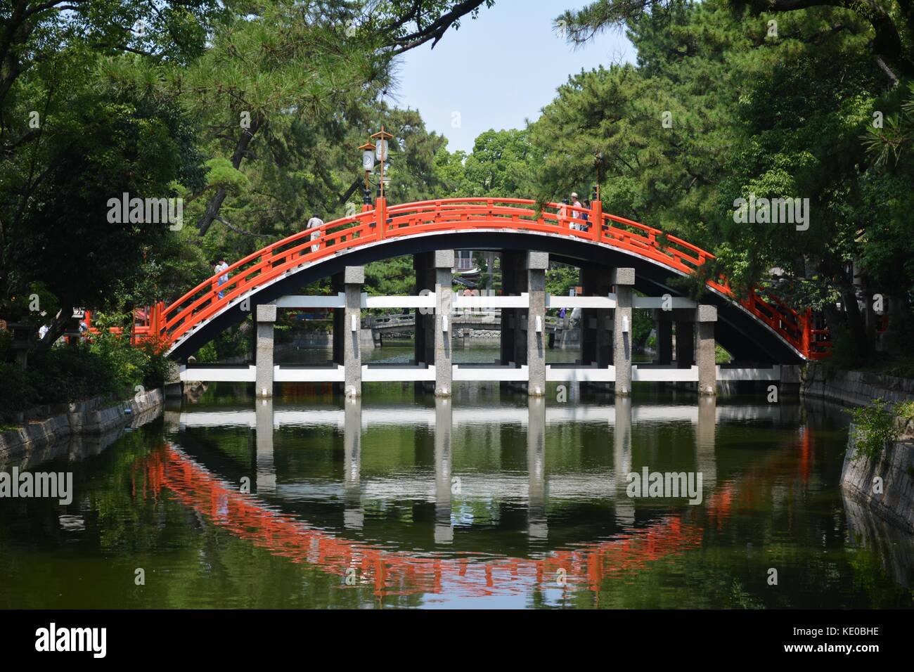 Ponte sorihashi, sumiyoshi taisha sacrario scintoista, Sakai city, Giappone Foto Stock