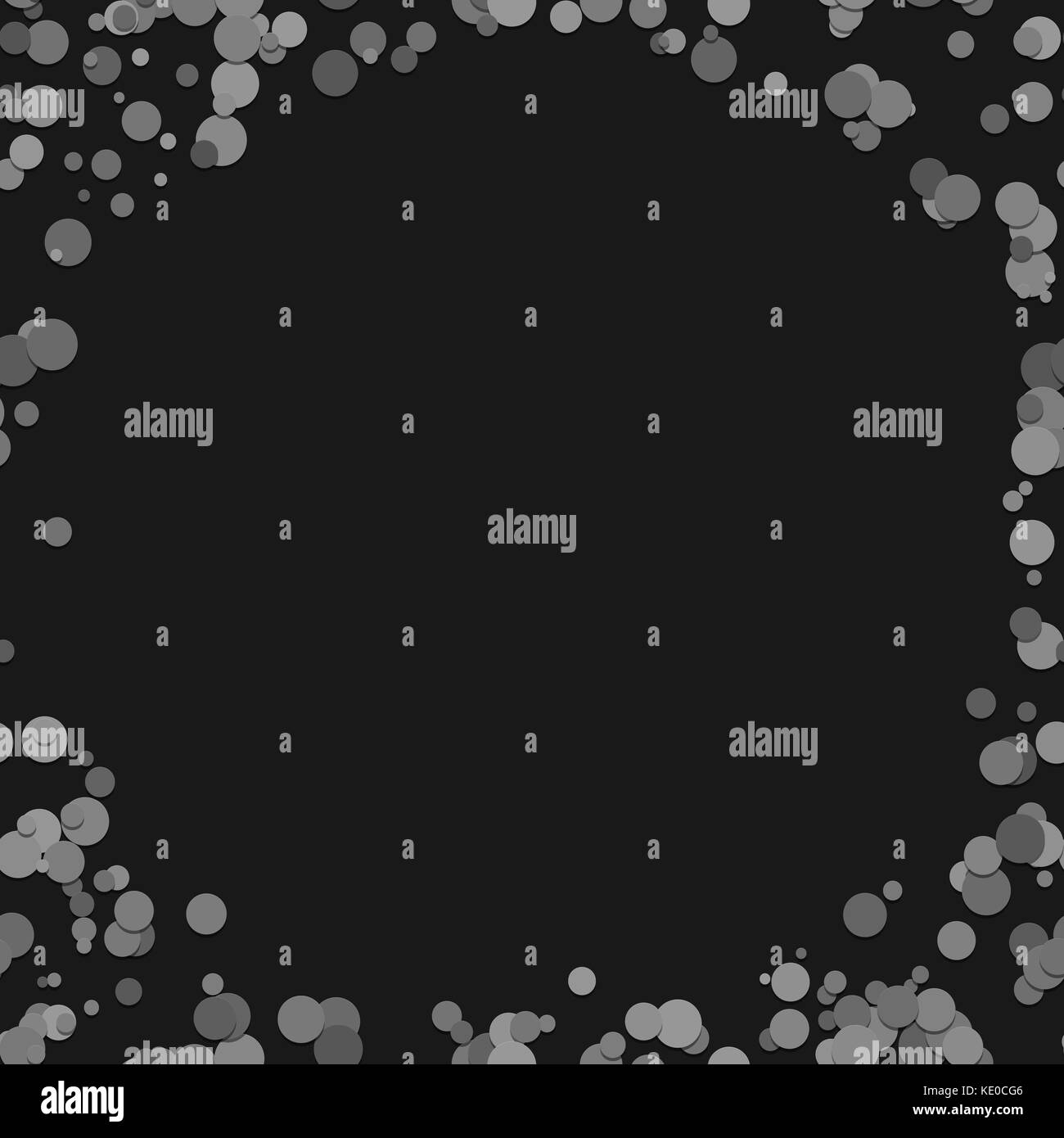 Punto casuale di sfondo - illustrazione vettoriale da puntini grigi con uno spazio vuoto Illustrazione Vettoriale
