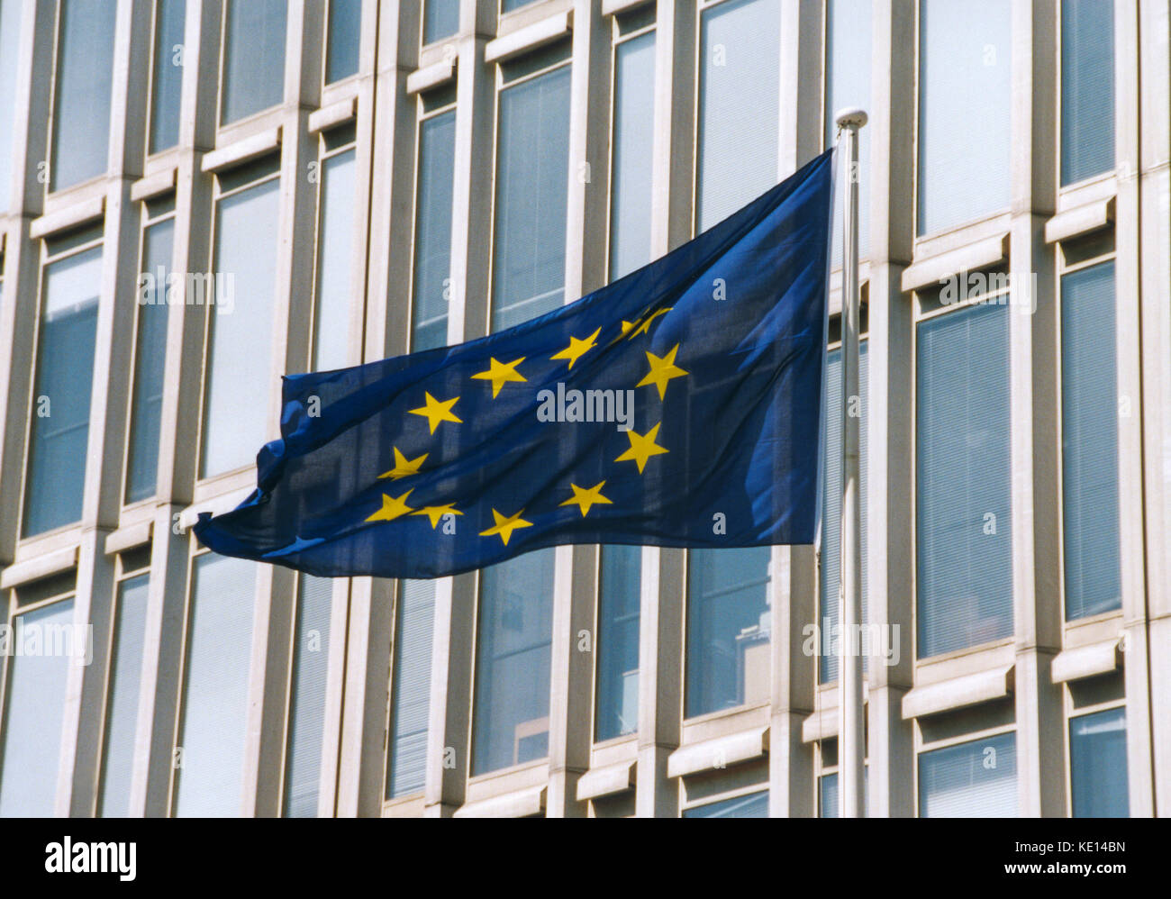 BANDIERA UE con le sue stelle 2005 Foto Stock