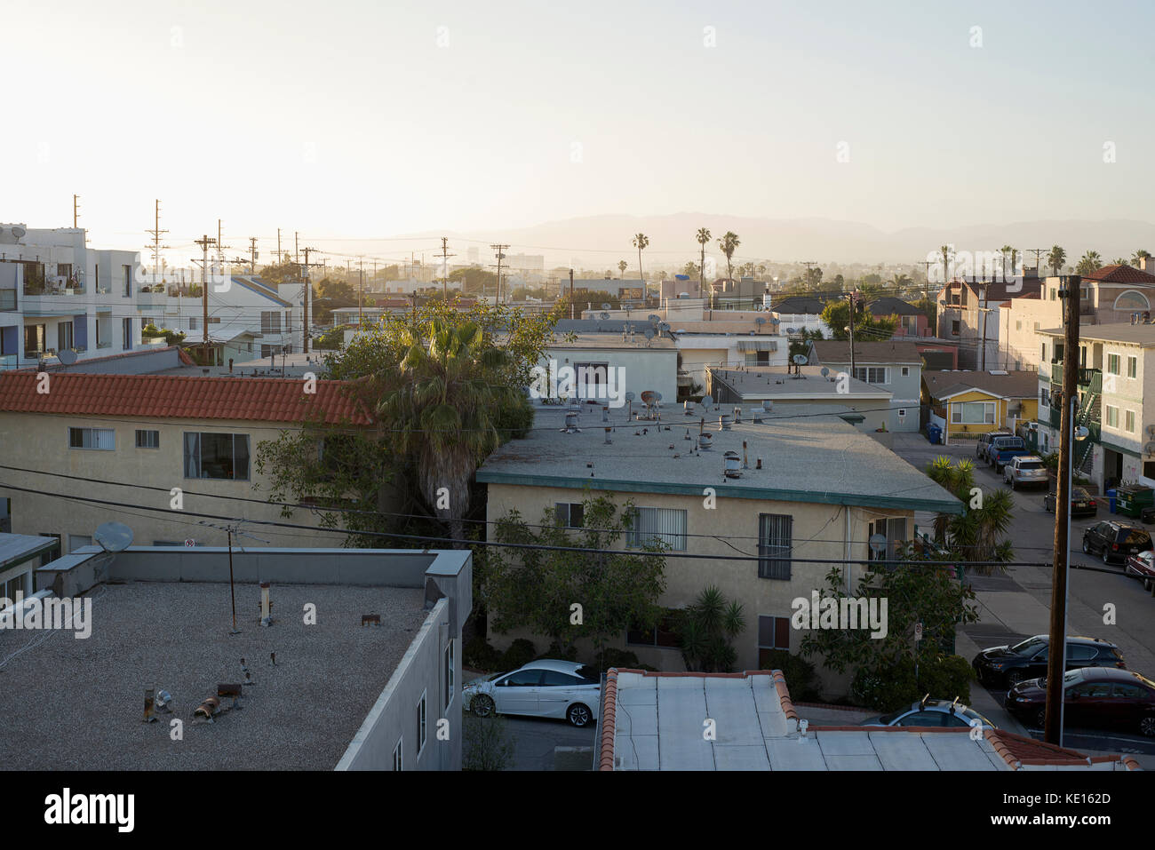 Il Marina del Rey e la spiaggia di Venezia nei quartieri di Los Angeles, CA. Foto Stock