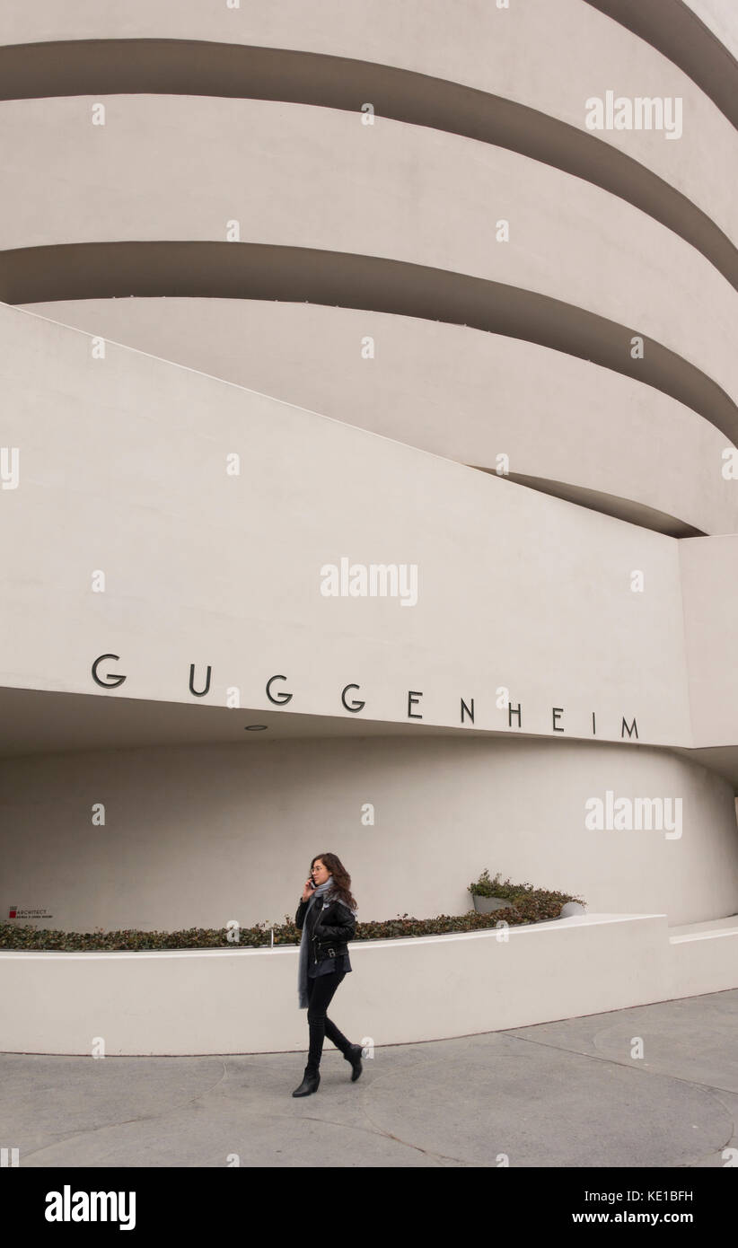 Museo Guggenheim a Manhattan, New York Foto Stock