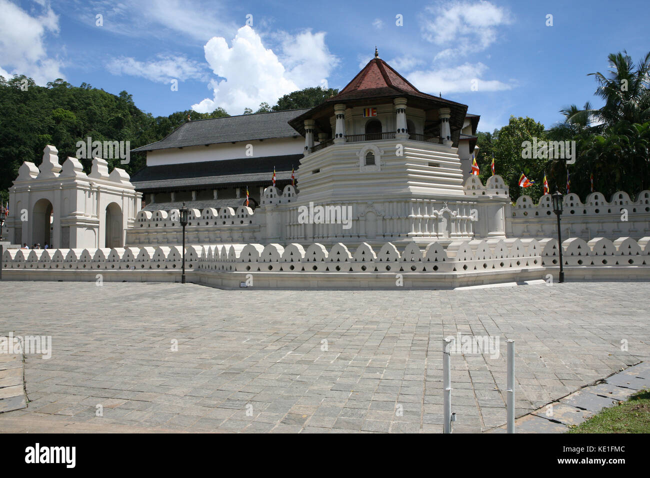 Tempio di Kandy - Sri Dalada Maligawa - Sri Lanka - Tempio della reliquia del Sacro dente Foto Stock