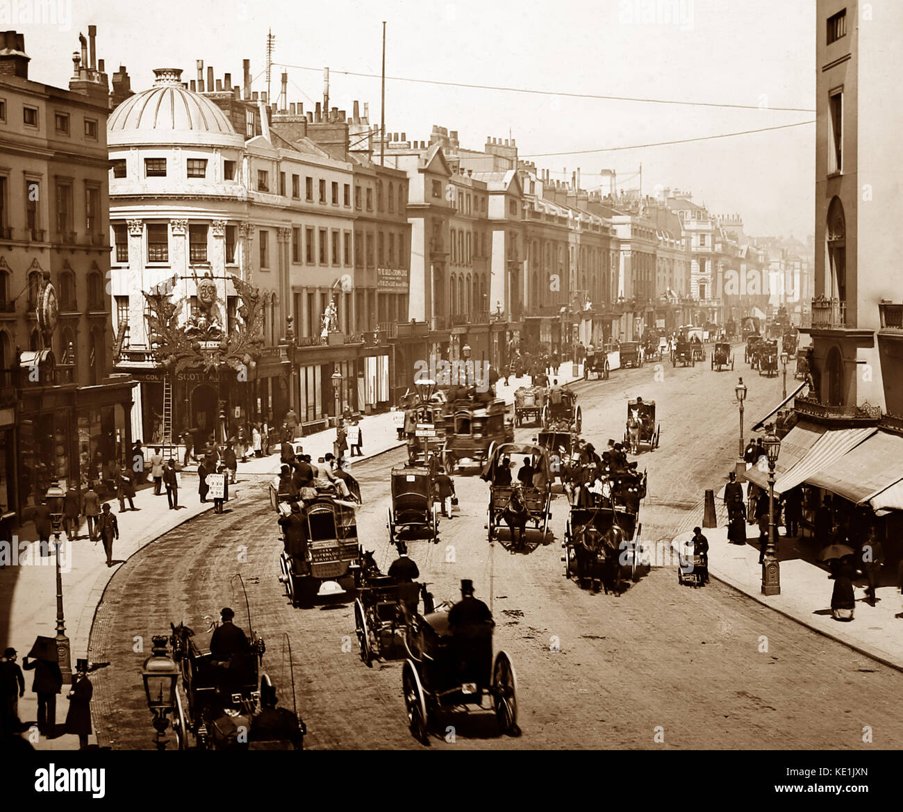 Regent Street, Londra, PERIODO VITTORIANO Foto Stock