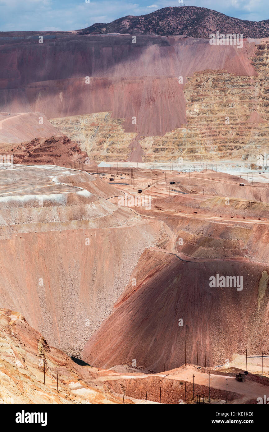 Morenci Miniera di Rame, Greenlee County, Arizona, Stati Uniti d'America Foto Stock