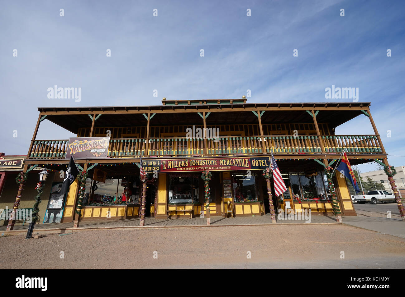 Dicembre 9, 2015 oggetto contrassegnato per la rimozione definitiva, Arizona, USA: l'argento nugget bed and breakfast situato nel centro storico allen st. in oggetto contrassegnato per la rimozione definitiva, Arizona. la struttura w Foto Stock