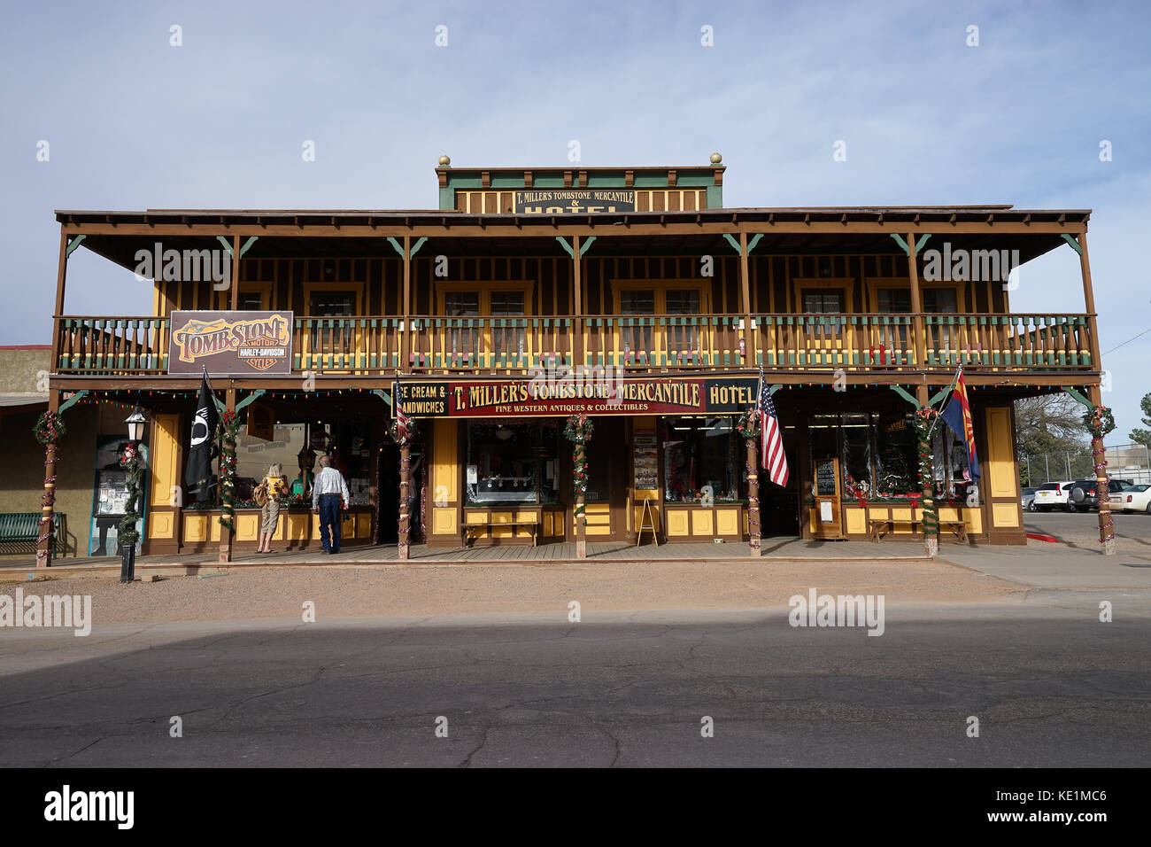 Dicembre 9, 2015 oggetto contrassegnato per la rimozione definitiva, Arizona, USA: l'argento nugget bed and breakfast situato nel centro storico allen st. in oggetto contrassegnato per la rimozione definitiva, Arizona. la struttura w Foto Stock