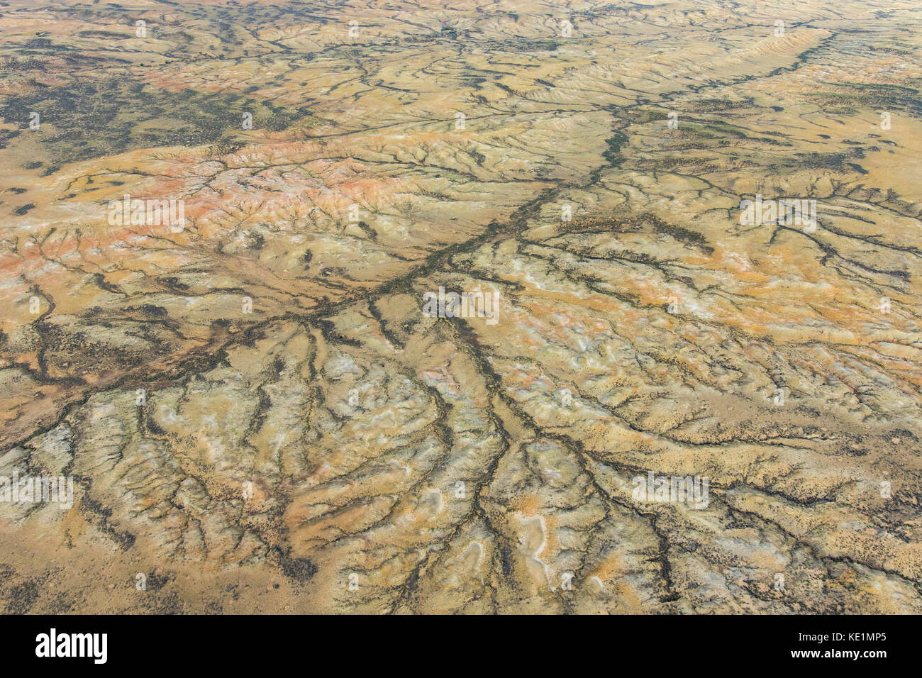 Foto aerea del bighorn bacino del wyoming Foto Stock
