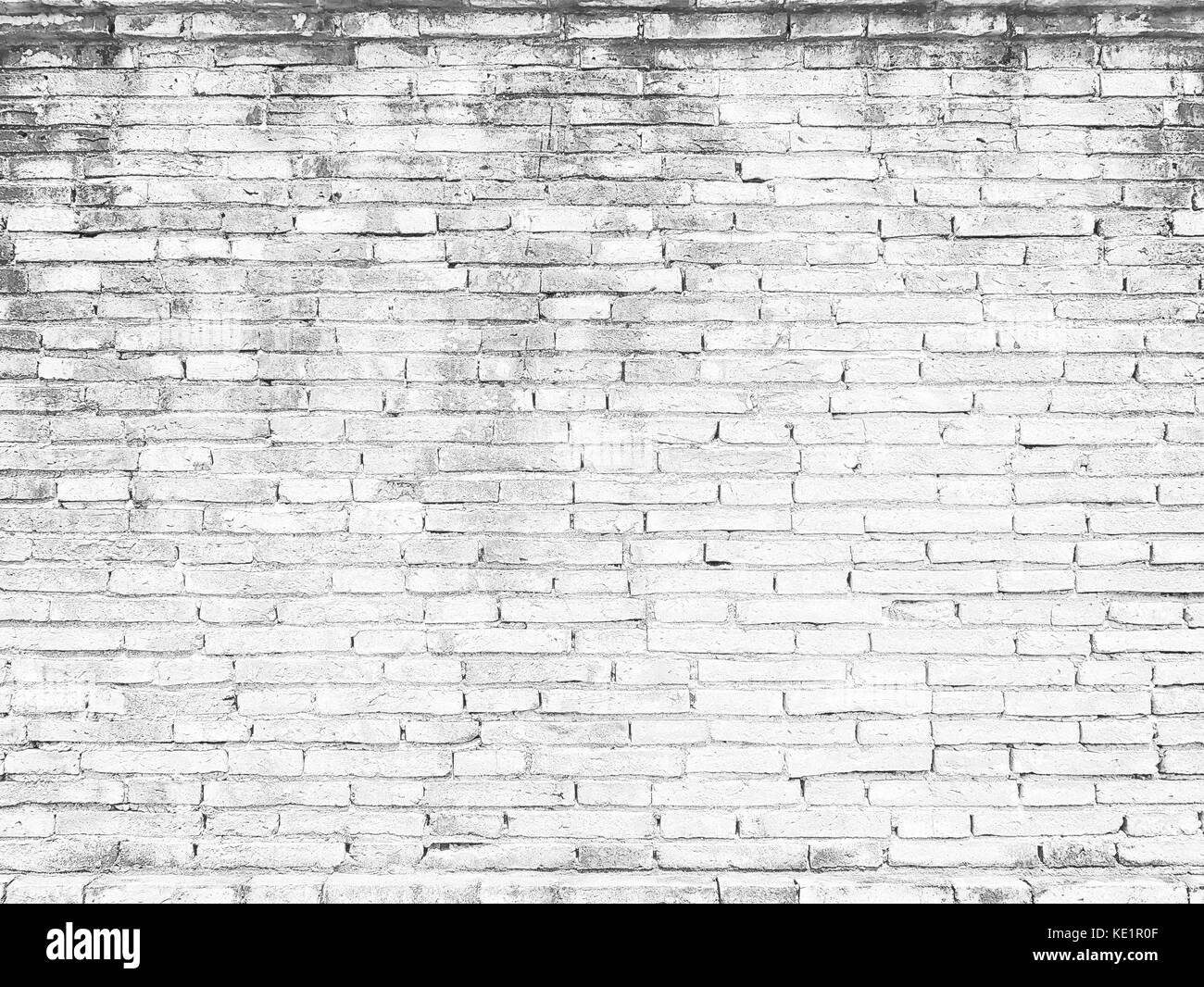 Bianco vecchio muro di mattoni texture design. bianca vuota Sfondo mattone per presentazioni e web design. un sacco di spazio per la composizione del testo immagine di arte, sito web magazine o la grafica per la progettazione Foto Stock
