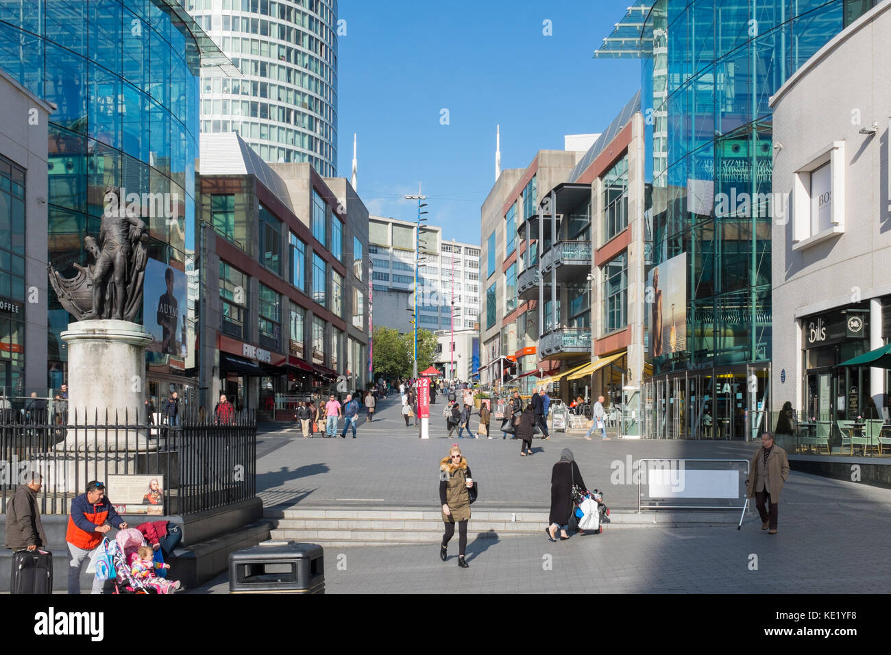 Bullring Shopping Centre in Birmingham, Regno Unito Foto Stock