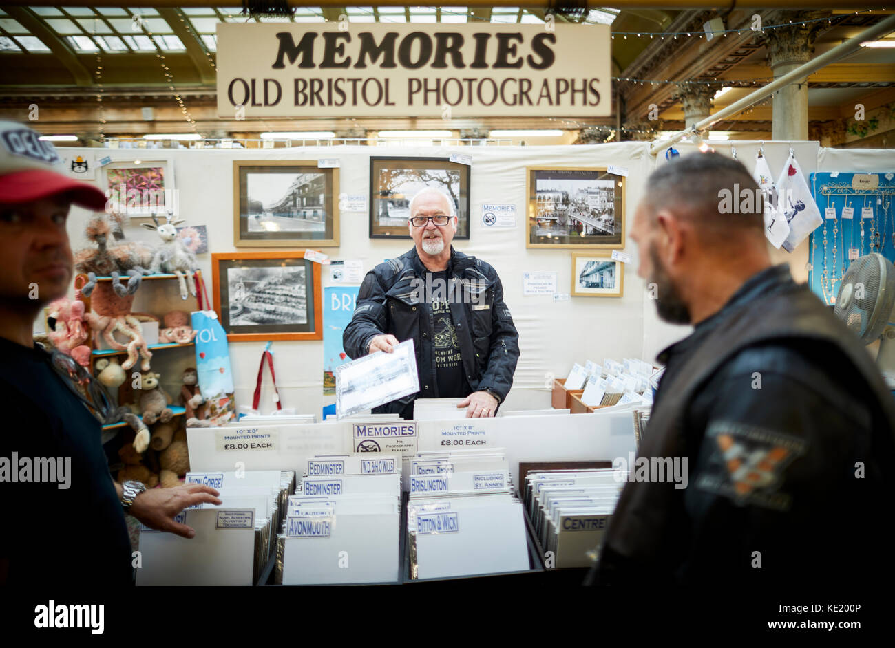 All'interno di St Nicholas Market Bristol City Centre Foto Stock
