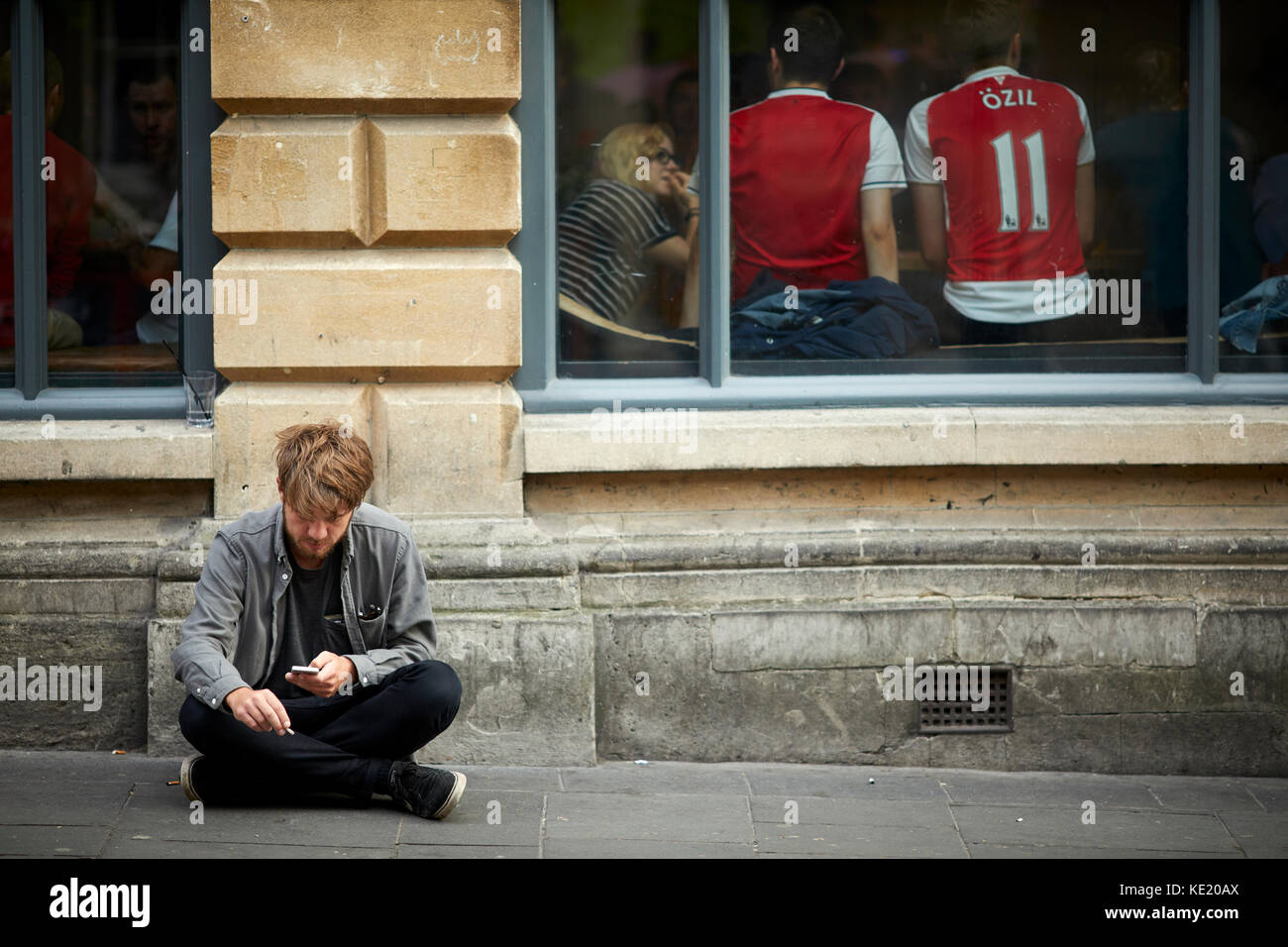 Il mais Street Bristol City Centre Foto Stock