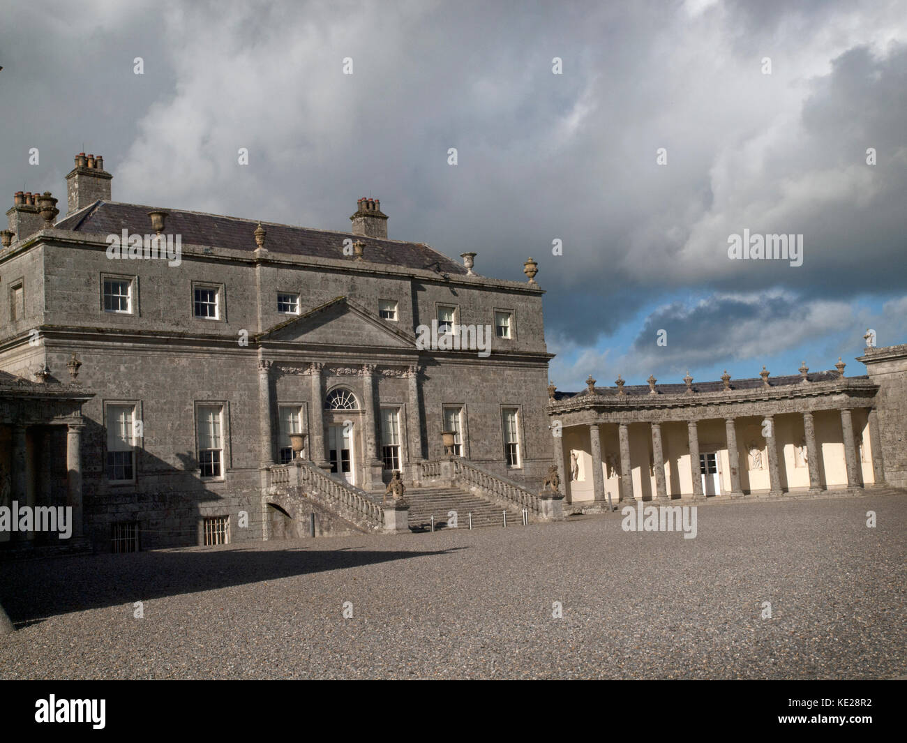 Esterno della casa russborough, County Wicklow, Irlanda Foto Stock