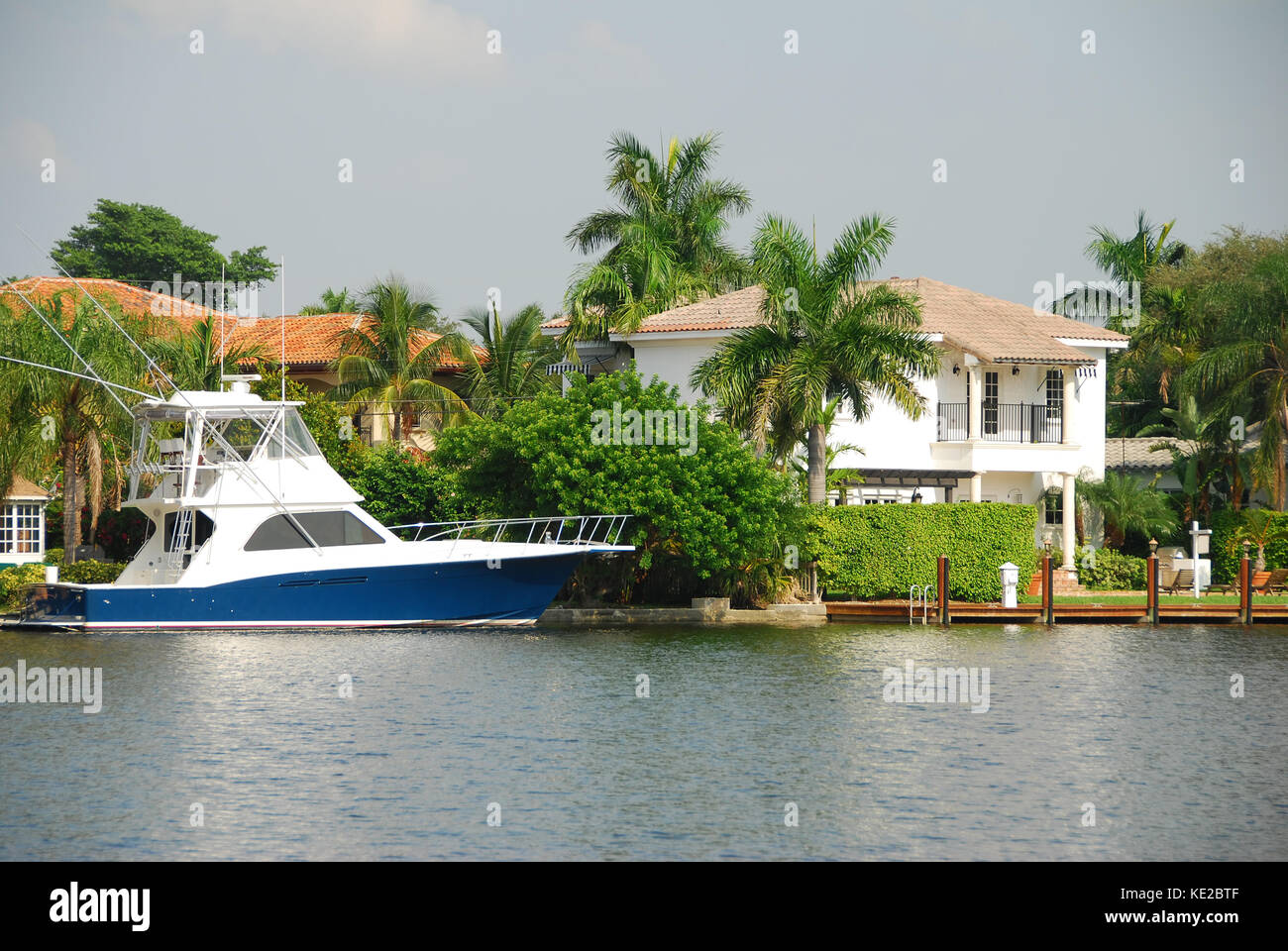 Luxury Waterfront che vivono in Ft Lauderdale, Florida Foto Stock