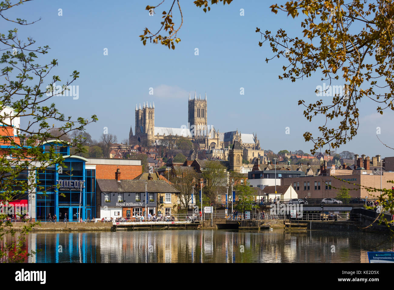 Cattedrale di Lincoln Foto Stock