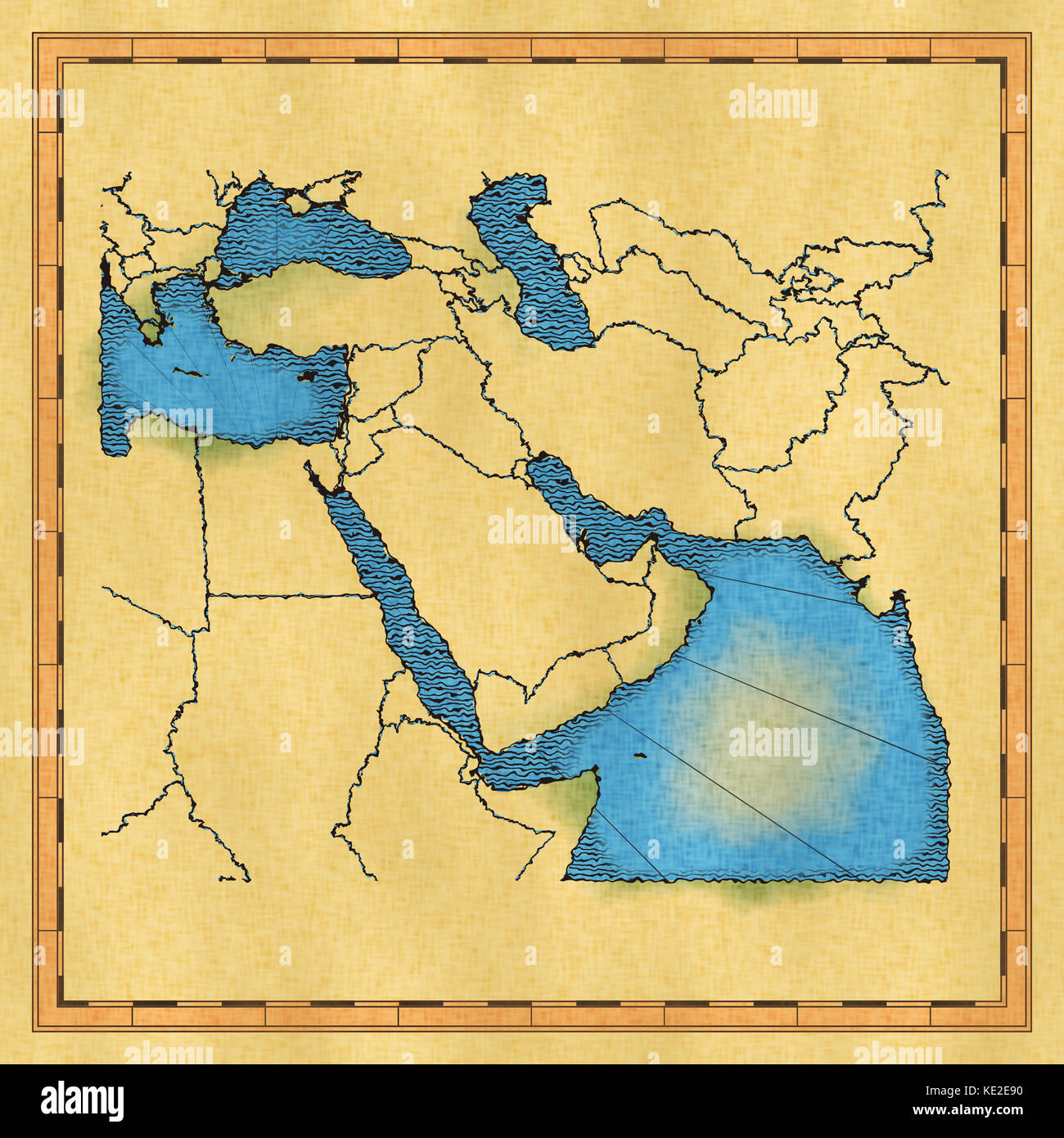 mappa-antica-vuota-del-medio-oriente-una-nuova-mappa-del-medio