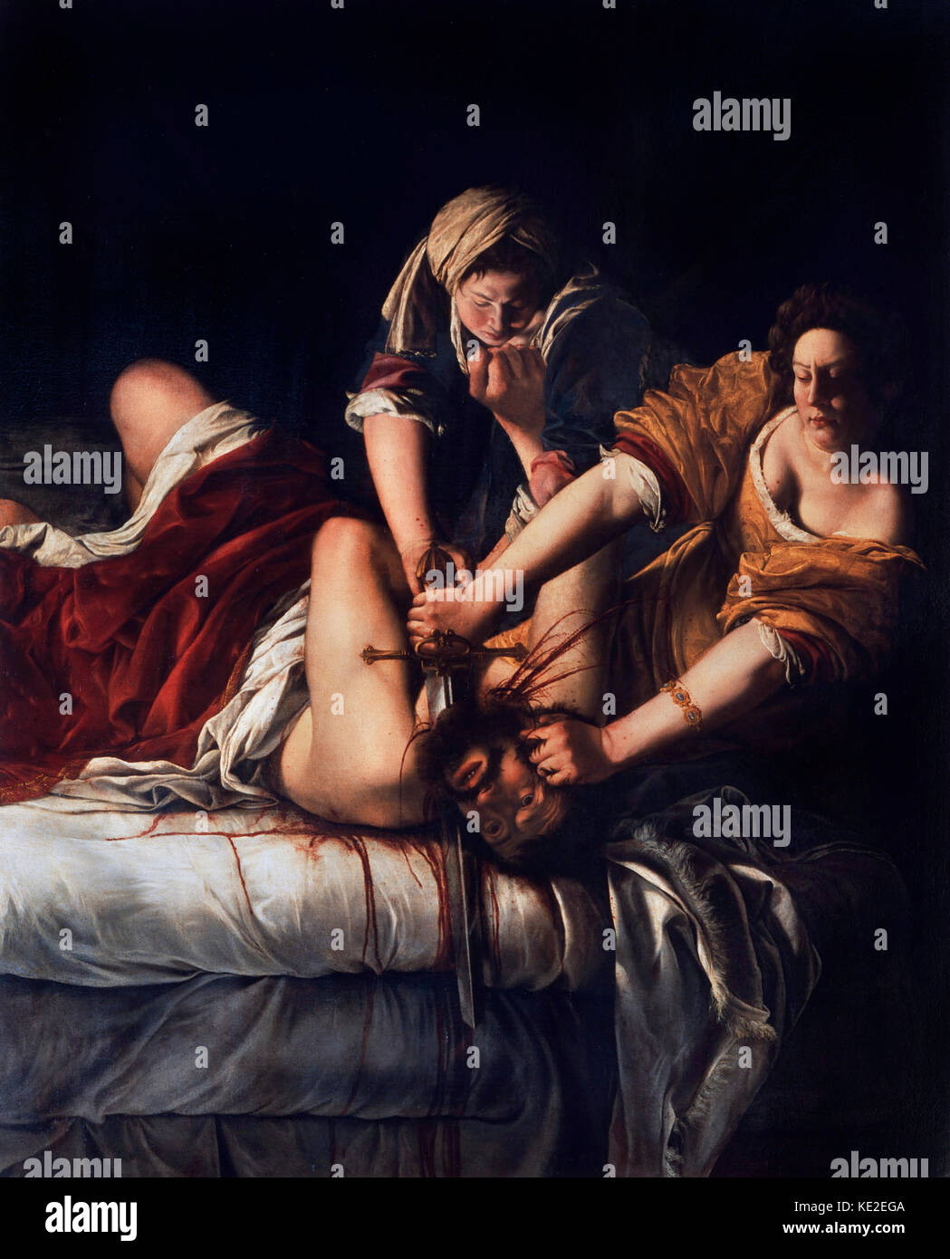 Judith uccidendo Oloferne di Artemisia Gentileschi (1593-1656) Foto Stock