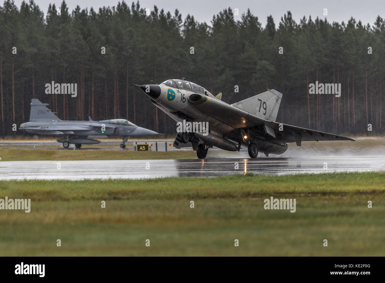 Saab SK35 Draked Trainer a due posti Foto Stock