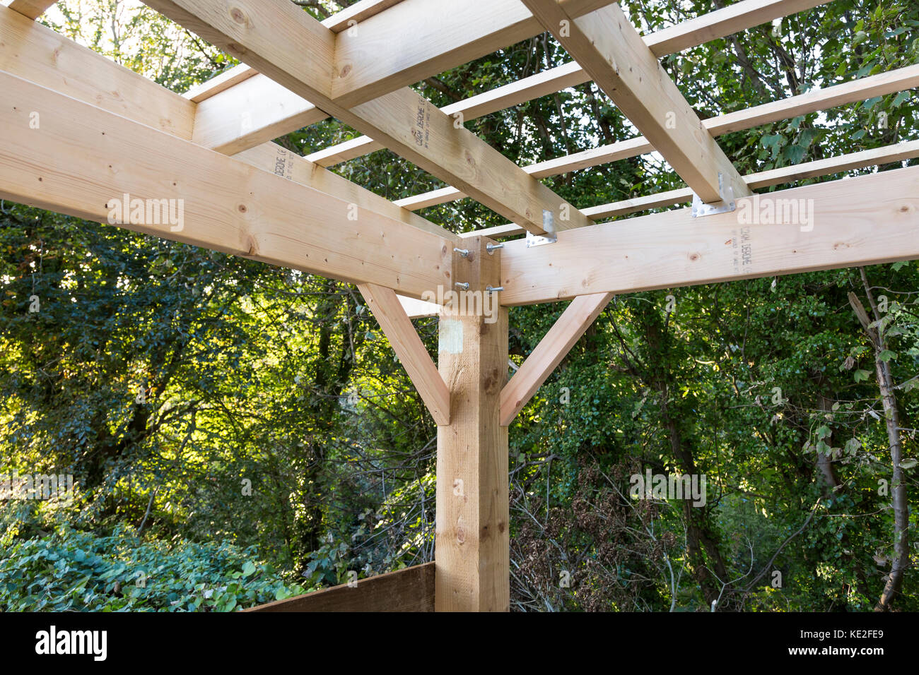 Telaio in legno la costruzione di particolari di costruzione Foto Stock