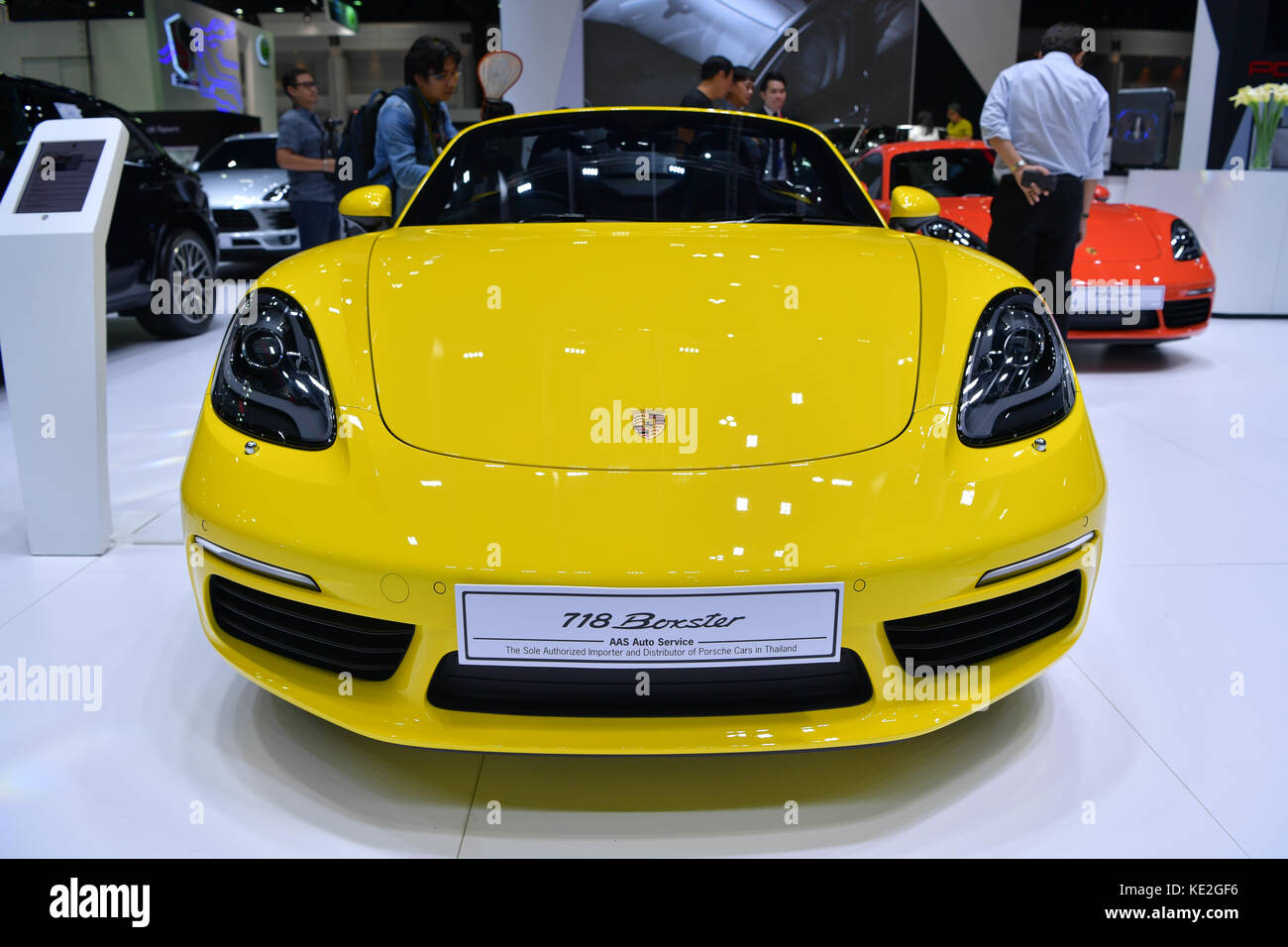 NONTHABURI - MARZO 28: 718 Porsche Boxster auto sul display alla trentottesima Bangkok in Thailandia International Motor Show 2017 Il 28 marzo 2017 Nonthaburi, Tha Foto Stock