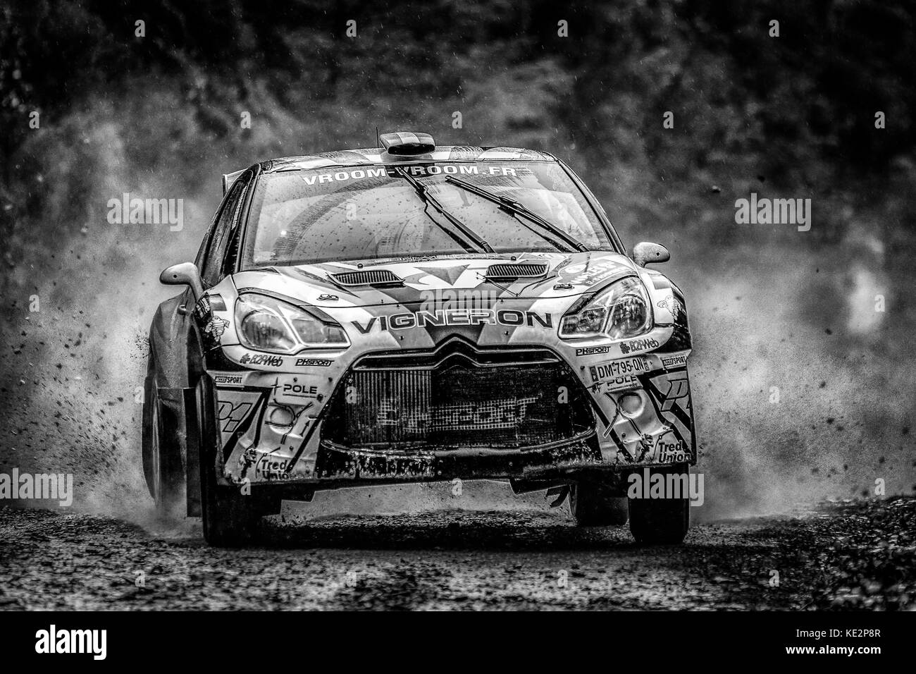 Citroen DS3 al WRC World Rally Championship, Rally Galles GB, Wales, Regno Unito Foto Stock