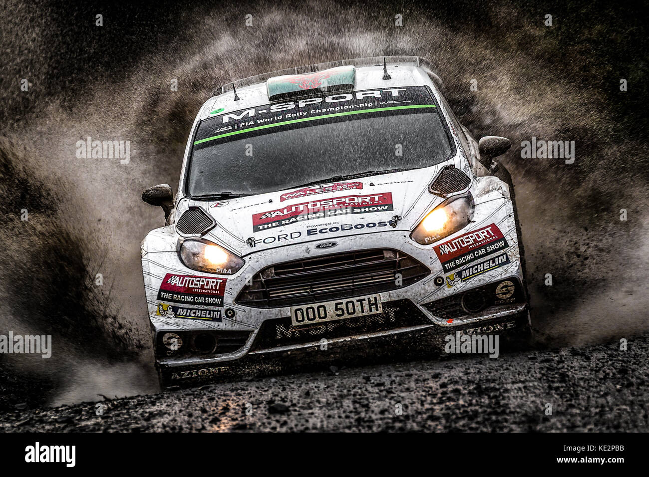 Elfyn Evans presso il WRC World Rally Championship, Rally Galles GB, Wales, Regno Unito Foto Stock