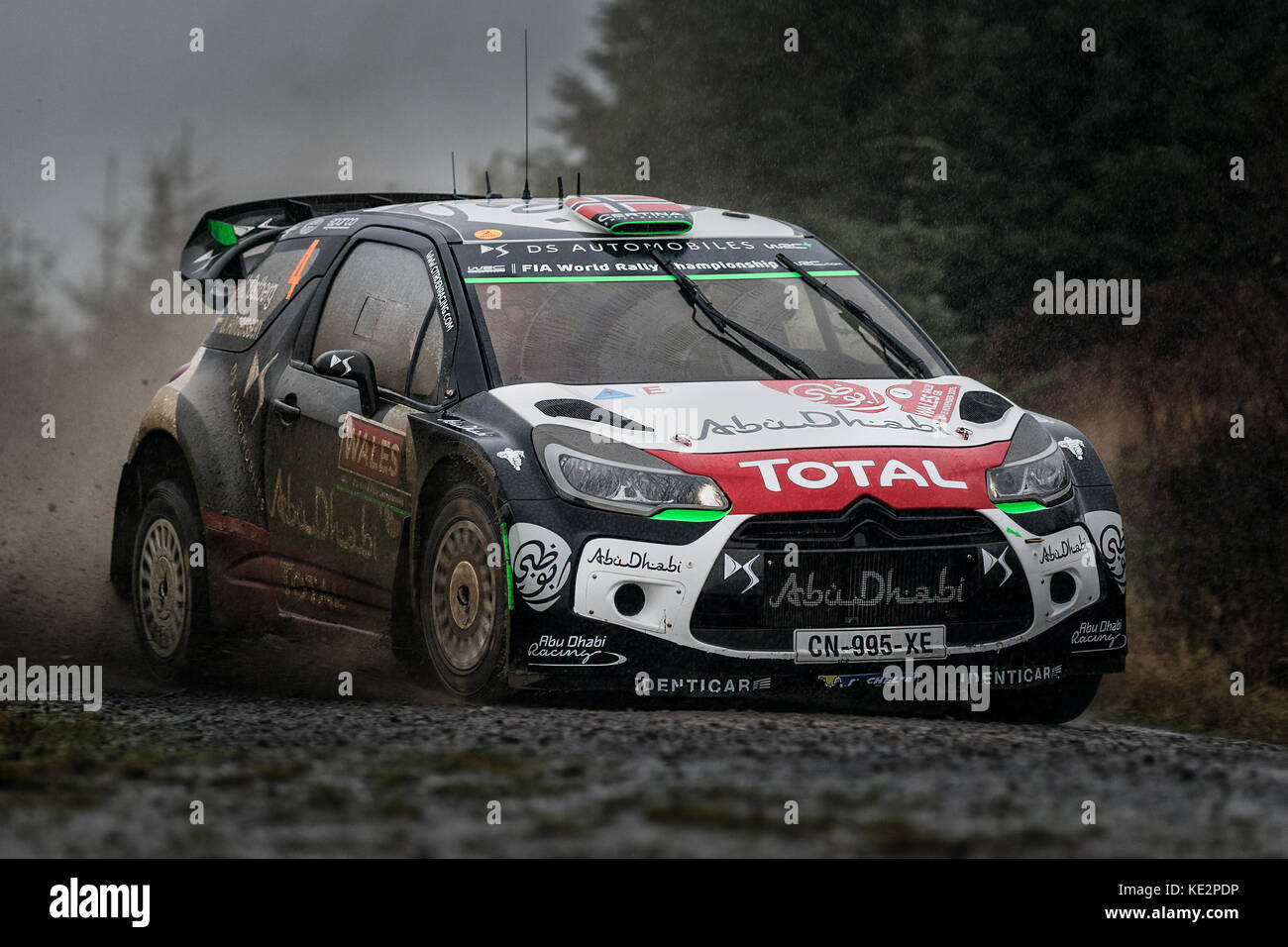 Mads Ostberg al WRC World Rally Championship, Rally Galles GB, Wales, Regno Unito Foto Stock