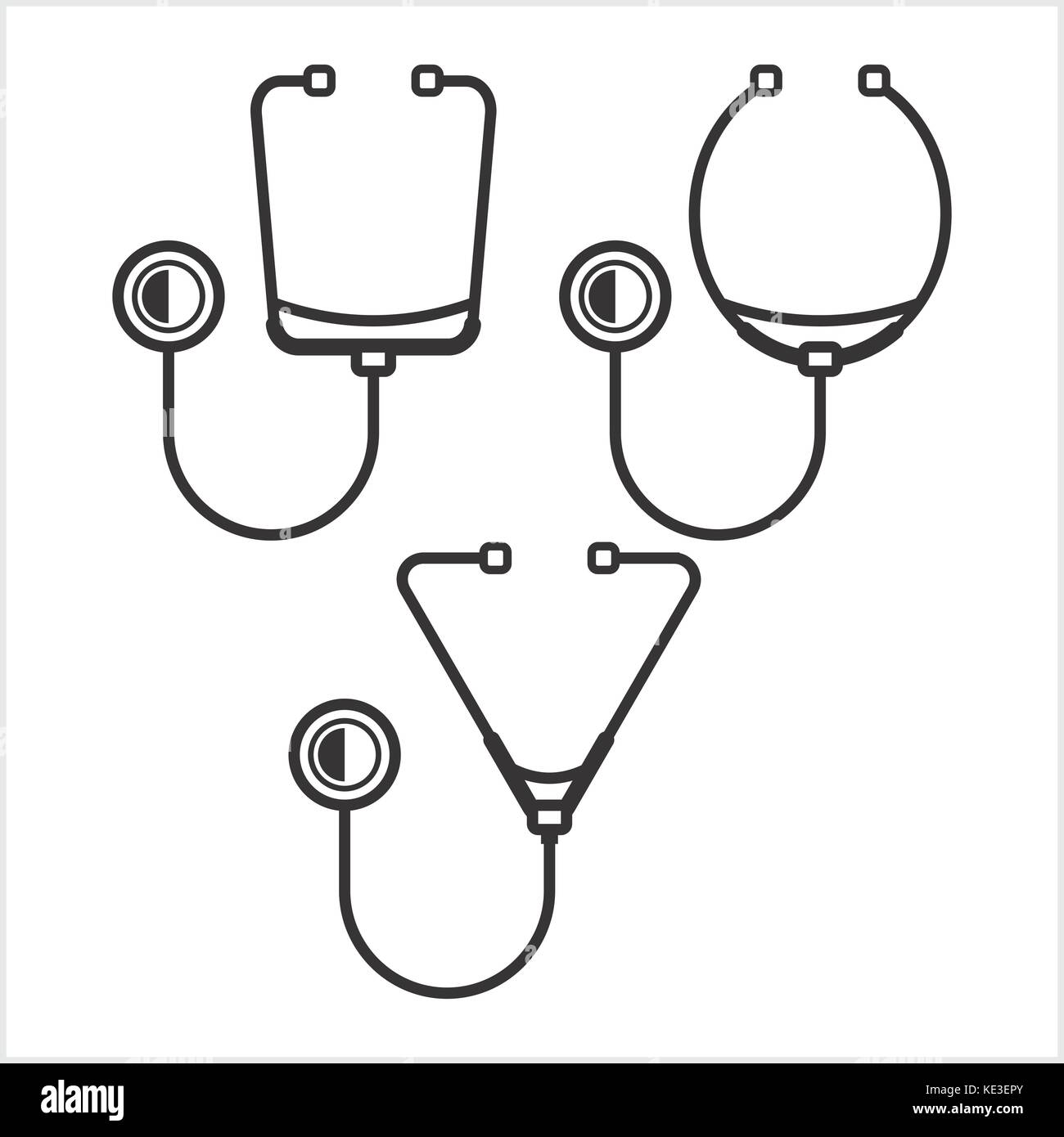 Medicina icona monolinea Foto Stock