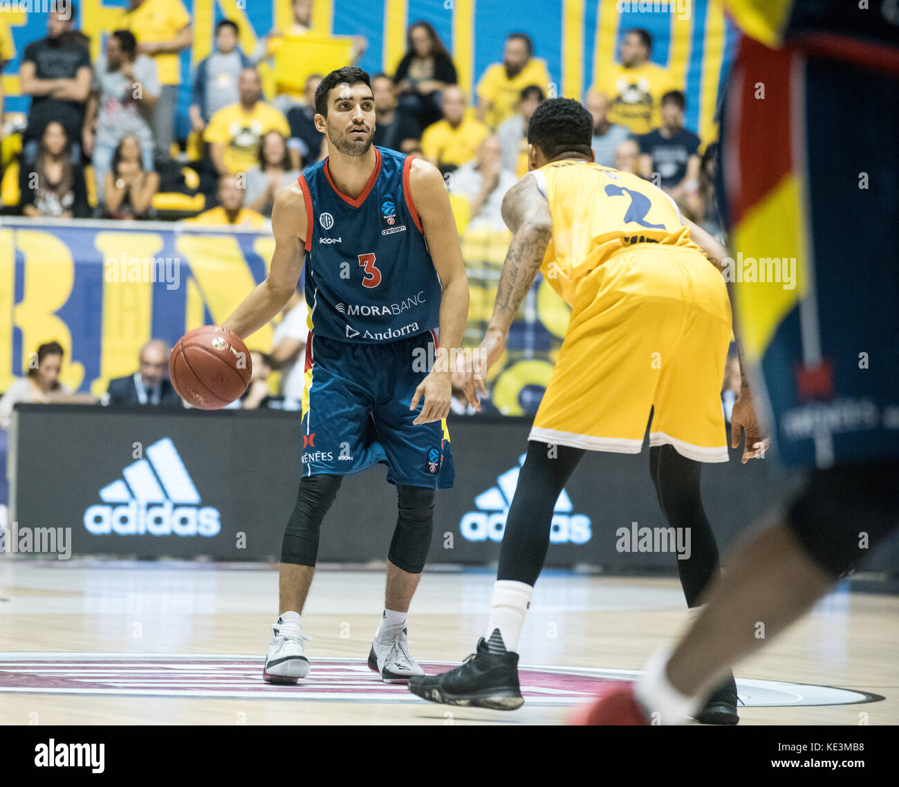 Fiat Torino auxilium vs andorra, euro cup al pala ruffini, Torino Italia 17 ottobre 2017 Foto Stock