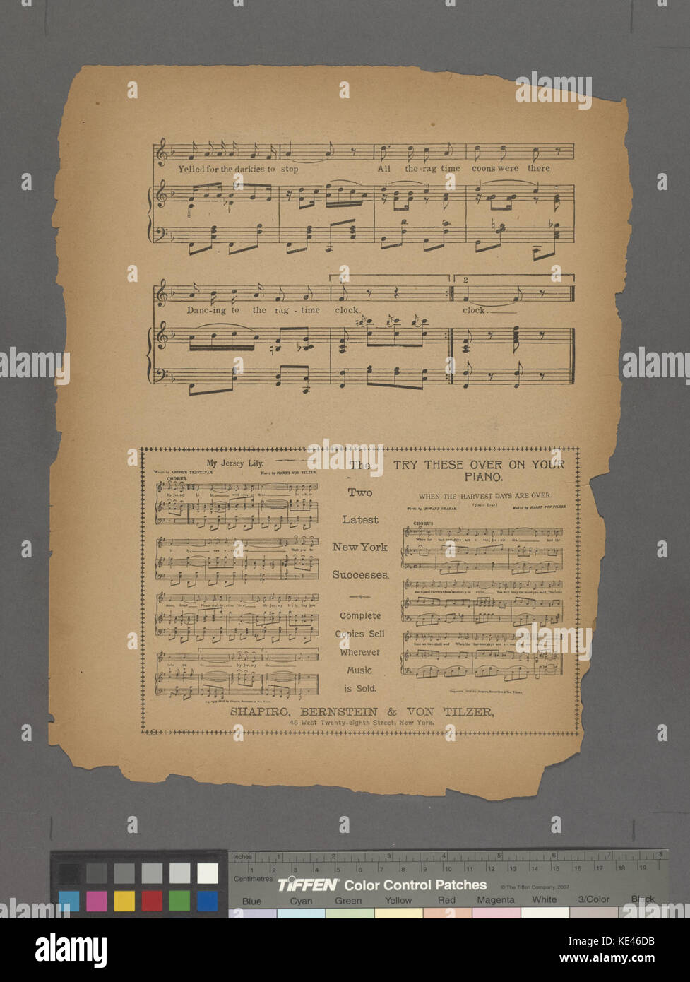 Ala Lee rag time clock (NYPL ADE 609492 2006740) Foto Stock