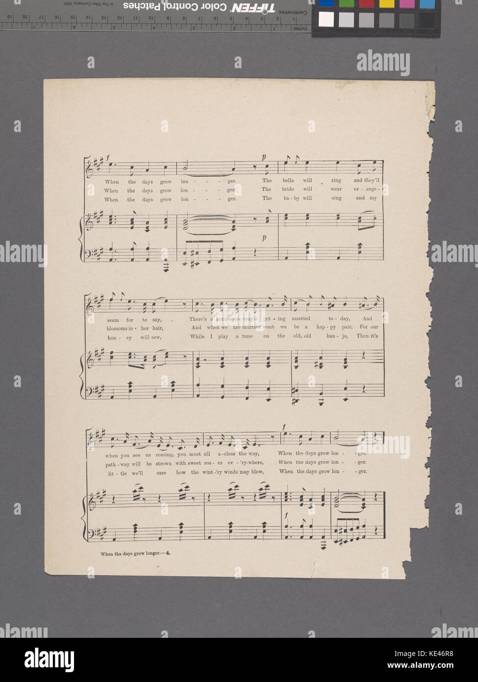Quando le giornate si allungano (NYPL ADE 448683 1696024) Foto Stock