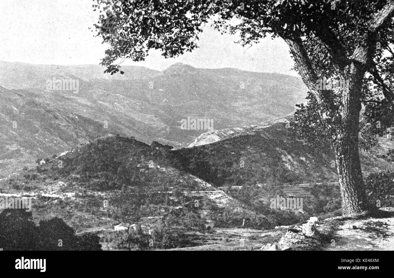 Un libro intitolato "la catena Vivarais: Un libro delle Cevennes", probabilmente esplorando la geografia, la cultura e le bellezze naturali della catena montuosa delle Cevennes in Francia, in particolare la regione del Vivarais. Foto Stock
