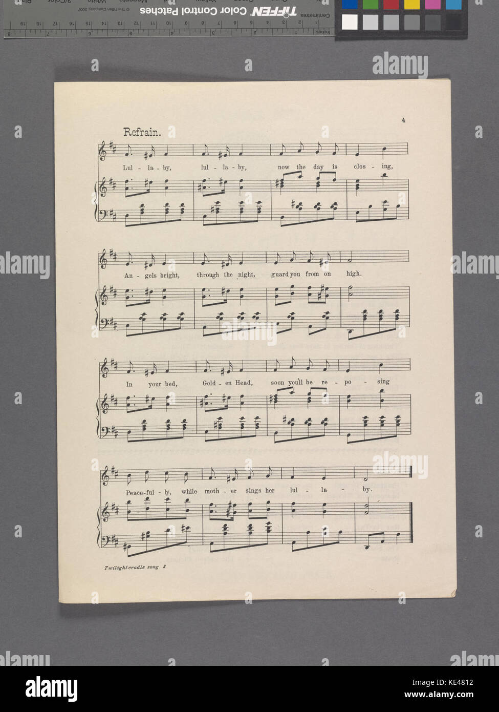 Culla Twillight song (NYPL ADE 608978 1947161) Foto Stock