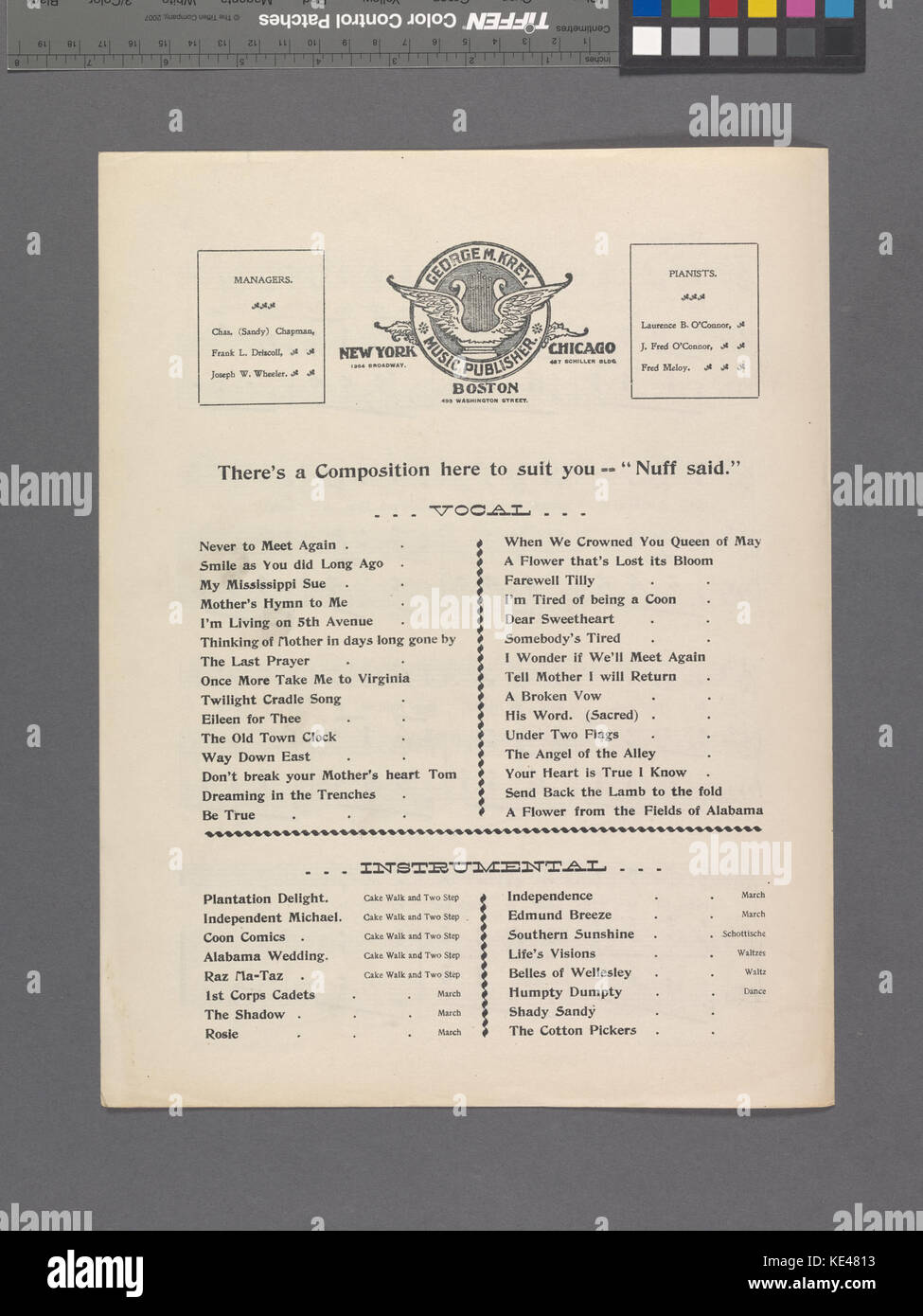 Culla Twillight song (NYPL ADE 608978 1947162) Foto Stock