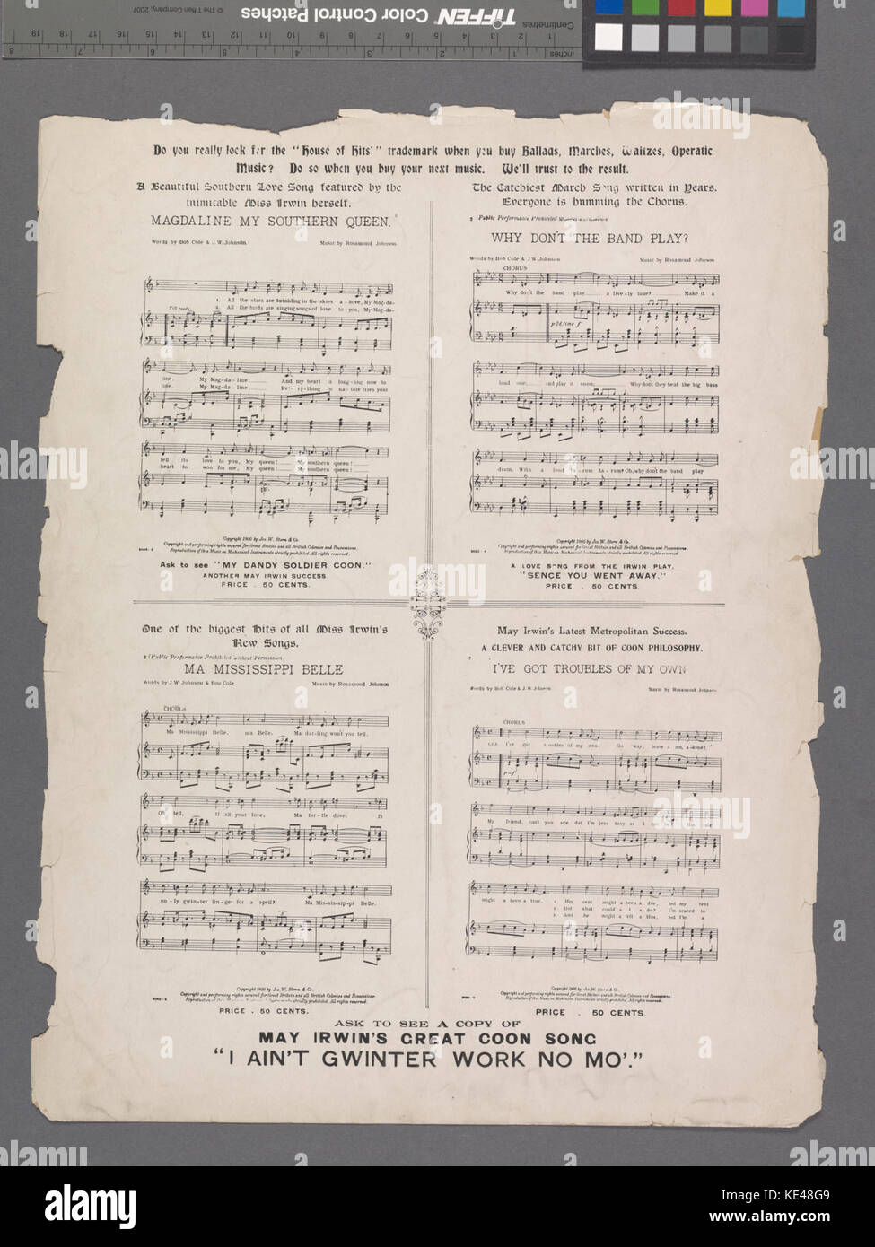 Perché non la band suonare (NYPL ADE 608907 1952496) Foto Stock