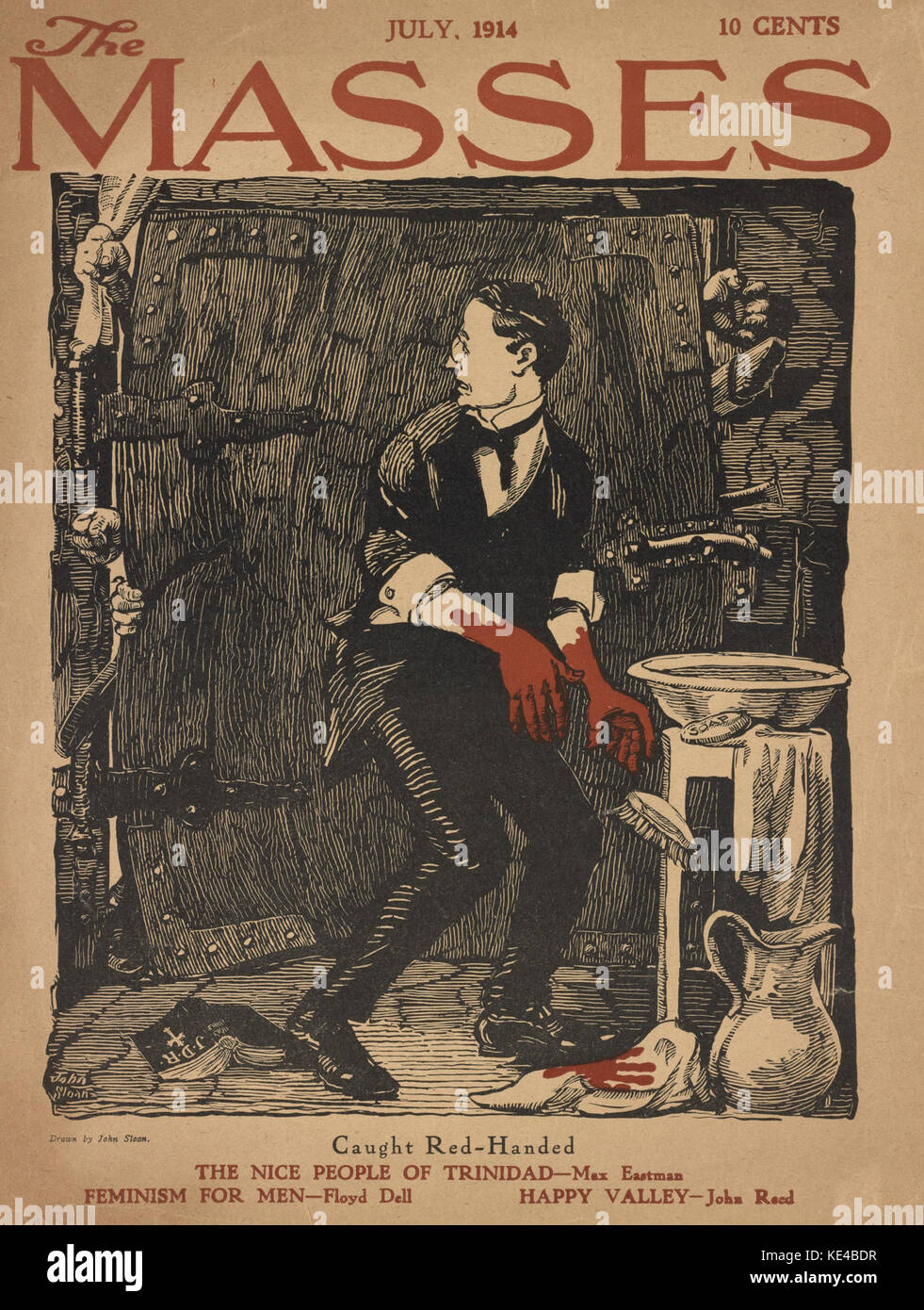 Le masse, Luglio 1914 da John Sloan Foto Stock