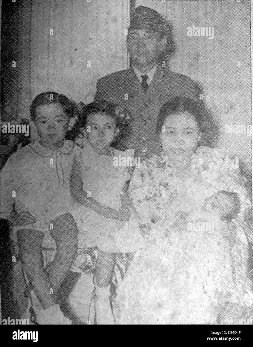 Sukarno e famiglia Harian Umum 3 novembre 1950 p1 Foto Stock