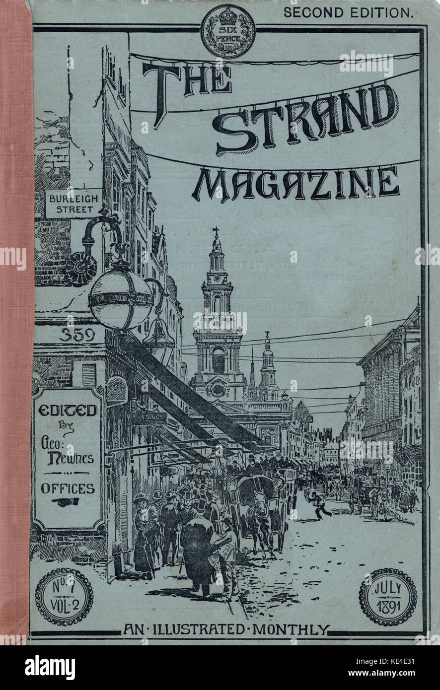The Strand Magazine (coperchio), Vol. 2, n. 7, Luglio 1891 Foto Stock