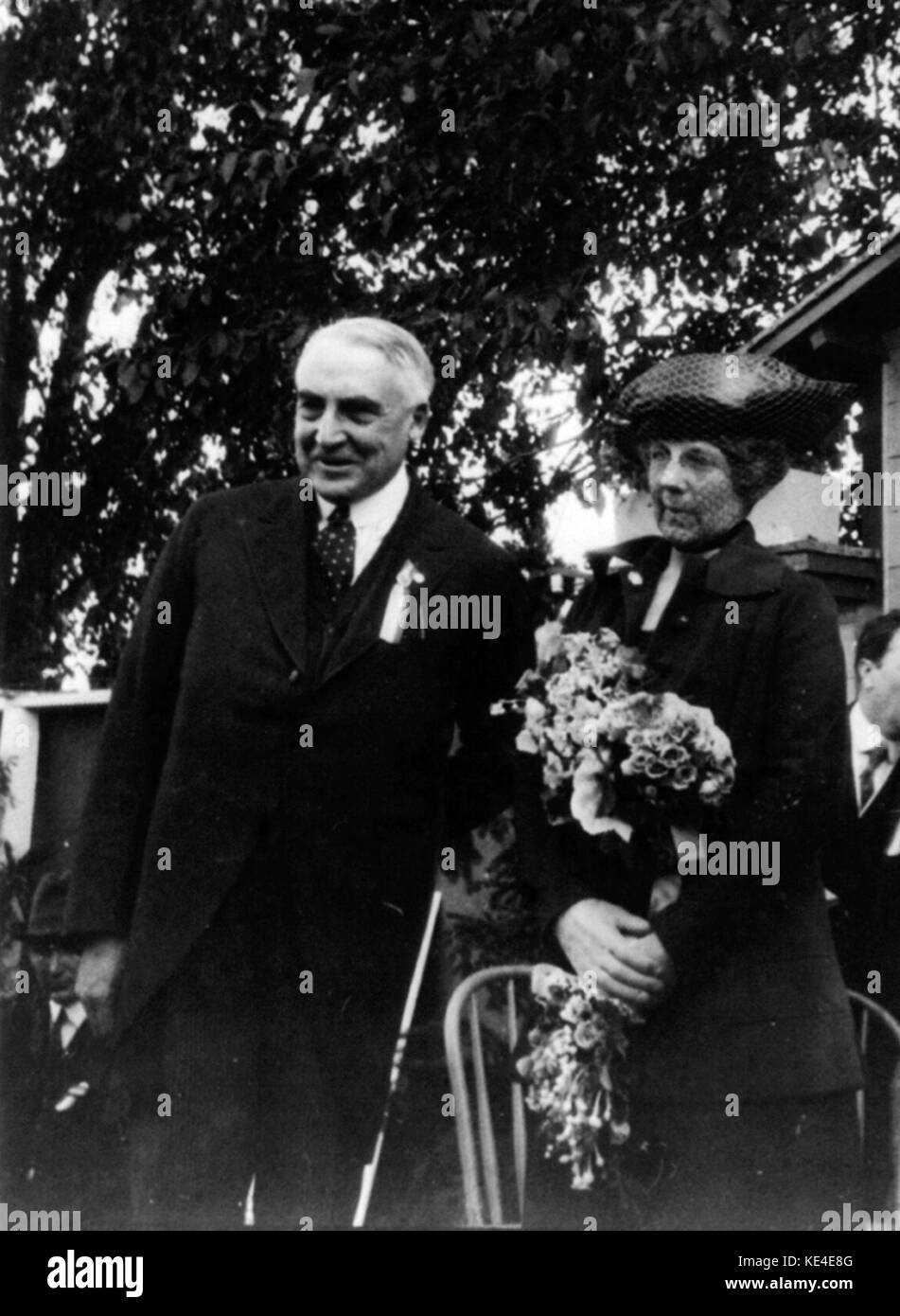 Warren e Firenze Harding presso la Minnesota State Fair 1920 cph.3b20078 Foto Stock