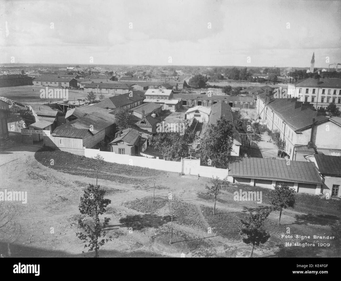 Turun kasarmi, Helsinki 1909 Foto Stock