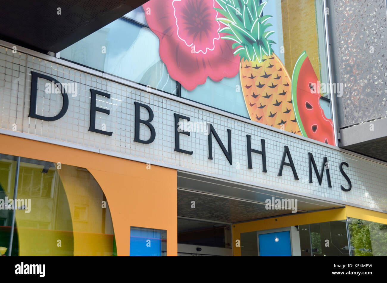 Negozio debenhams in oxford street, Londra, Regno Unito. Foto Stock