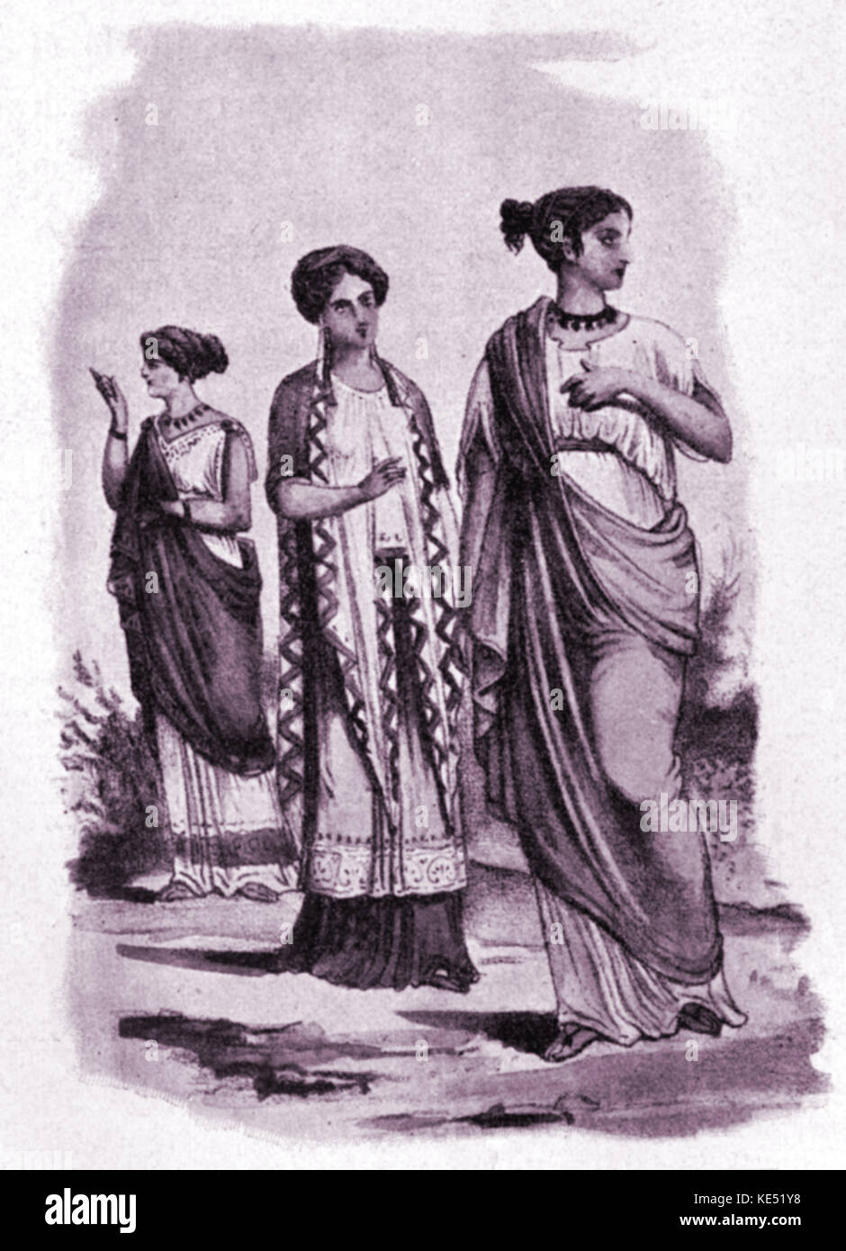 Arrigo Boito 's 'Mefistofele' - costume design per l'opera. Poeta e compositore operistico, 24 Febbraio 1842 - 10 giugno 1918. Foto Stock