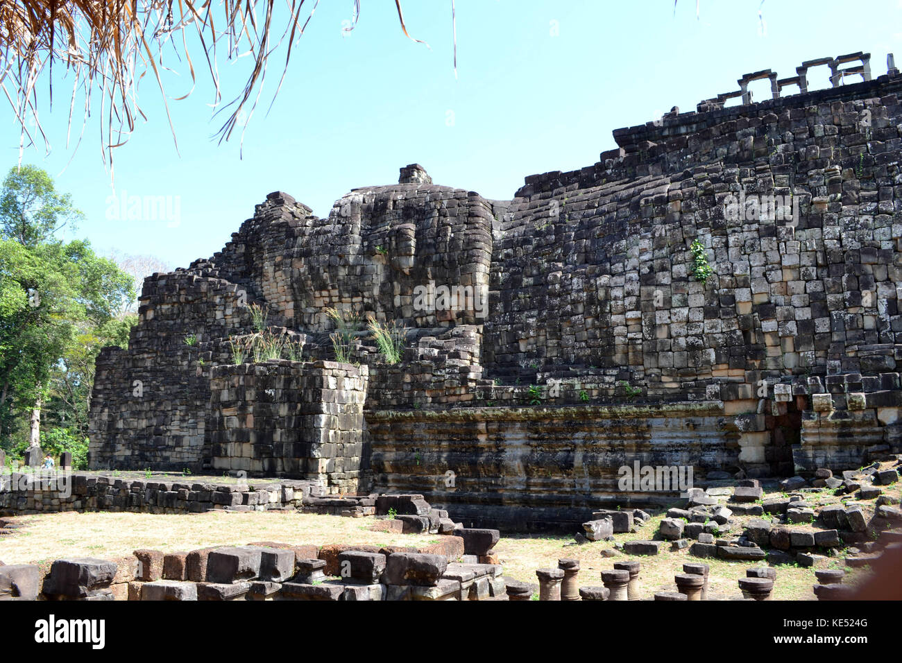 Se è possibile vedere questa parte del tempio depics Buddha reclinato. pic è stata presa in Angkor Wat, siem reap, gennaio 2015. Foto Stock