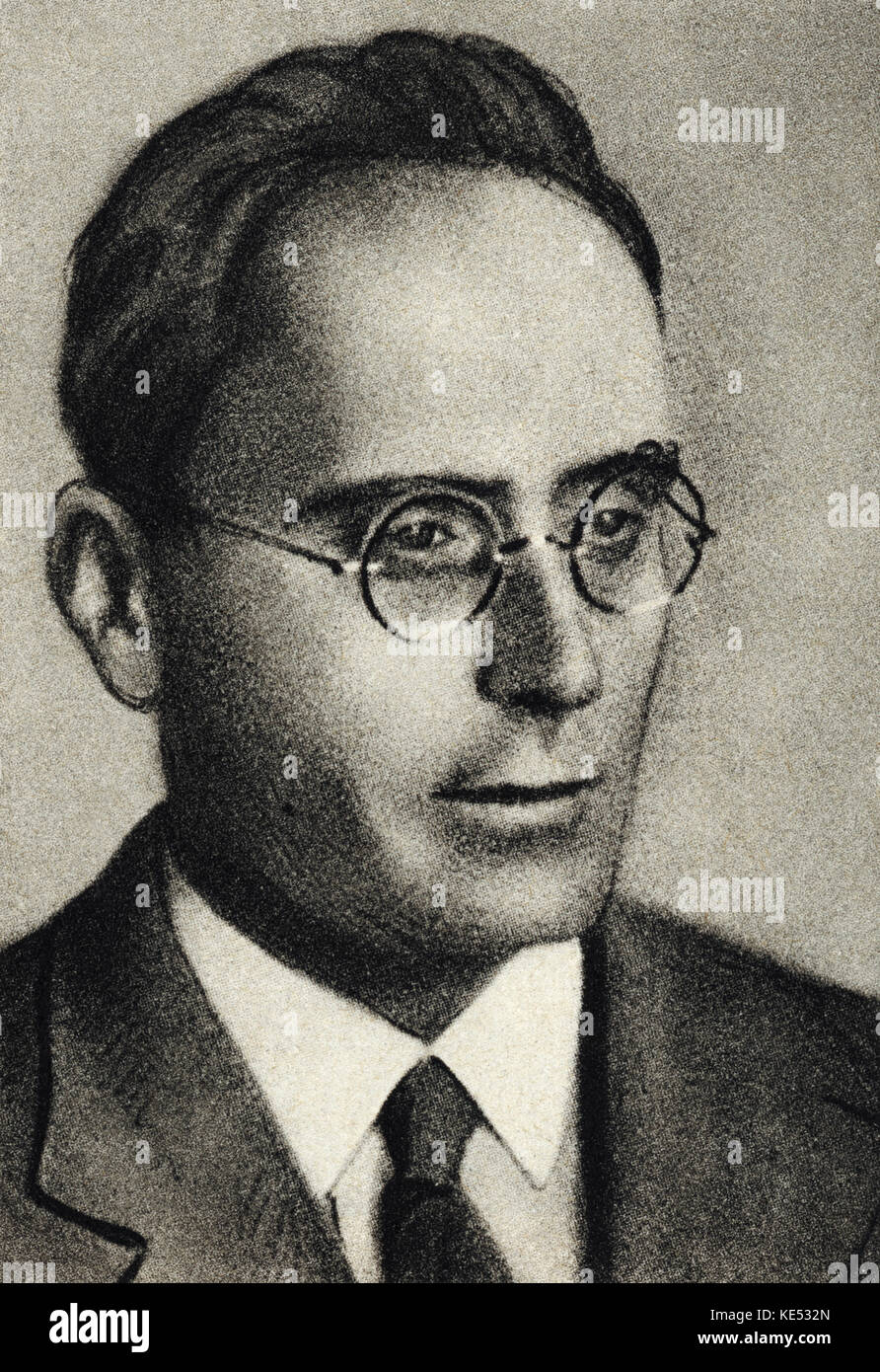 WEBERN, Anton - ritratto come un giovane compositore austriaco & conduttore, 3 Dicembre 1883 - 15 settembre 1945. Foto Stock