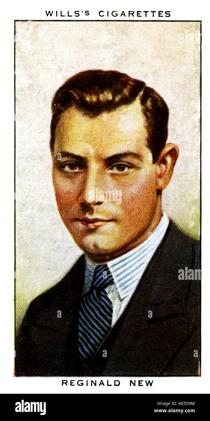 Reginald nuovo. Cinema organista, spettacoli di broadcast per la BBC da Beaufort Cinema, Birmingham. (Testamenti di carta di sigaretta) Foto Stock