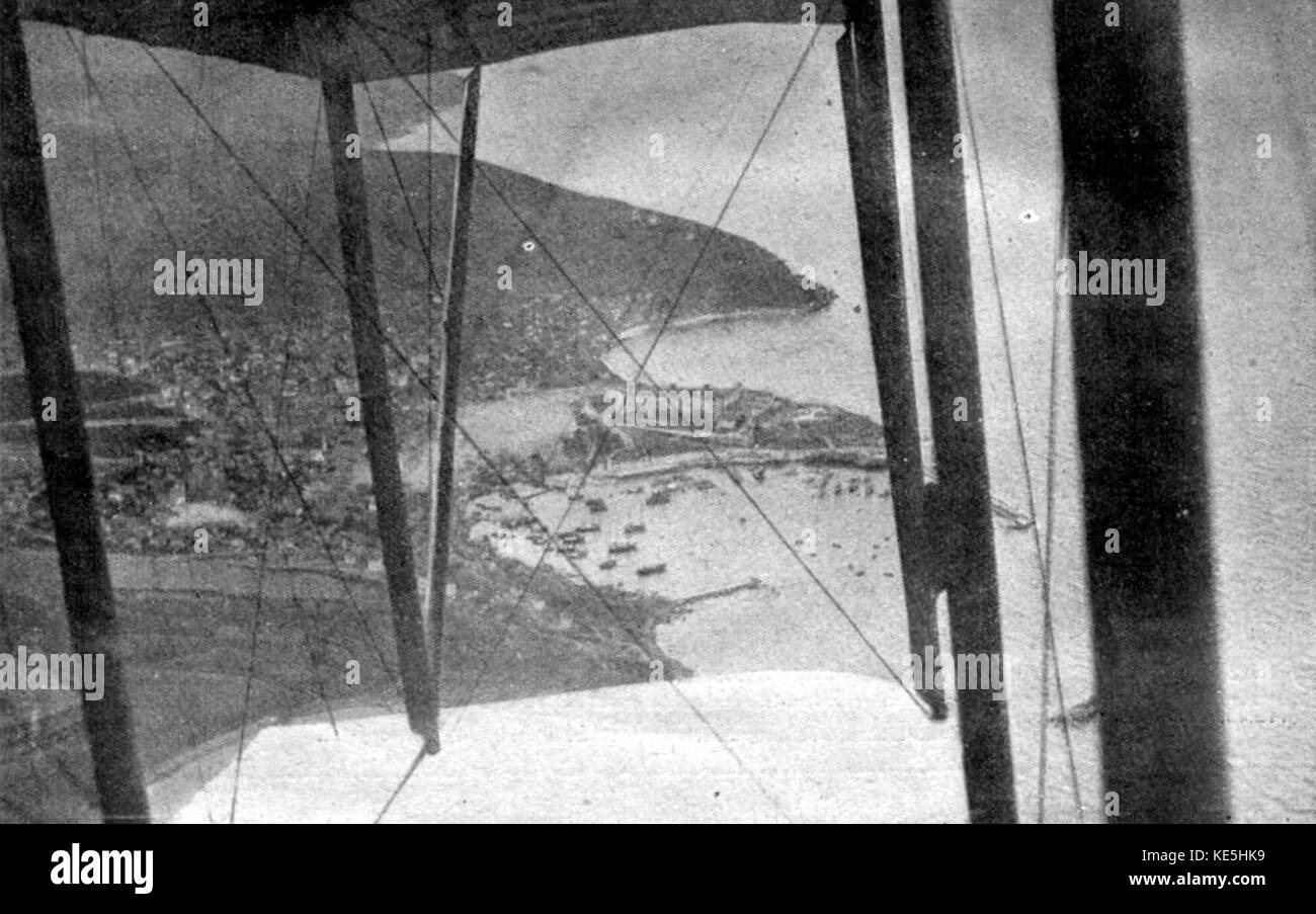 Vista aerea Dardanelli town 1915 1 Foto Stock