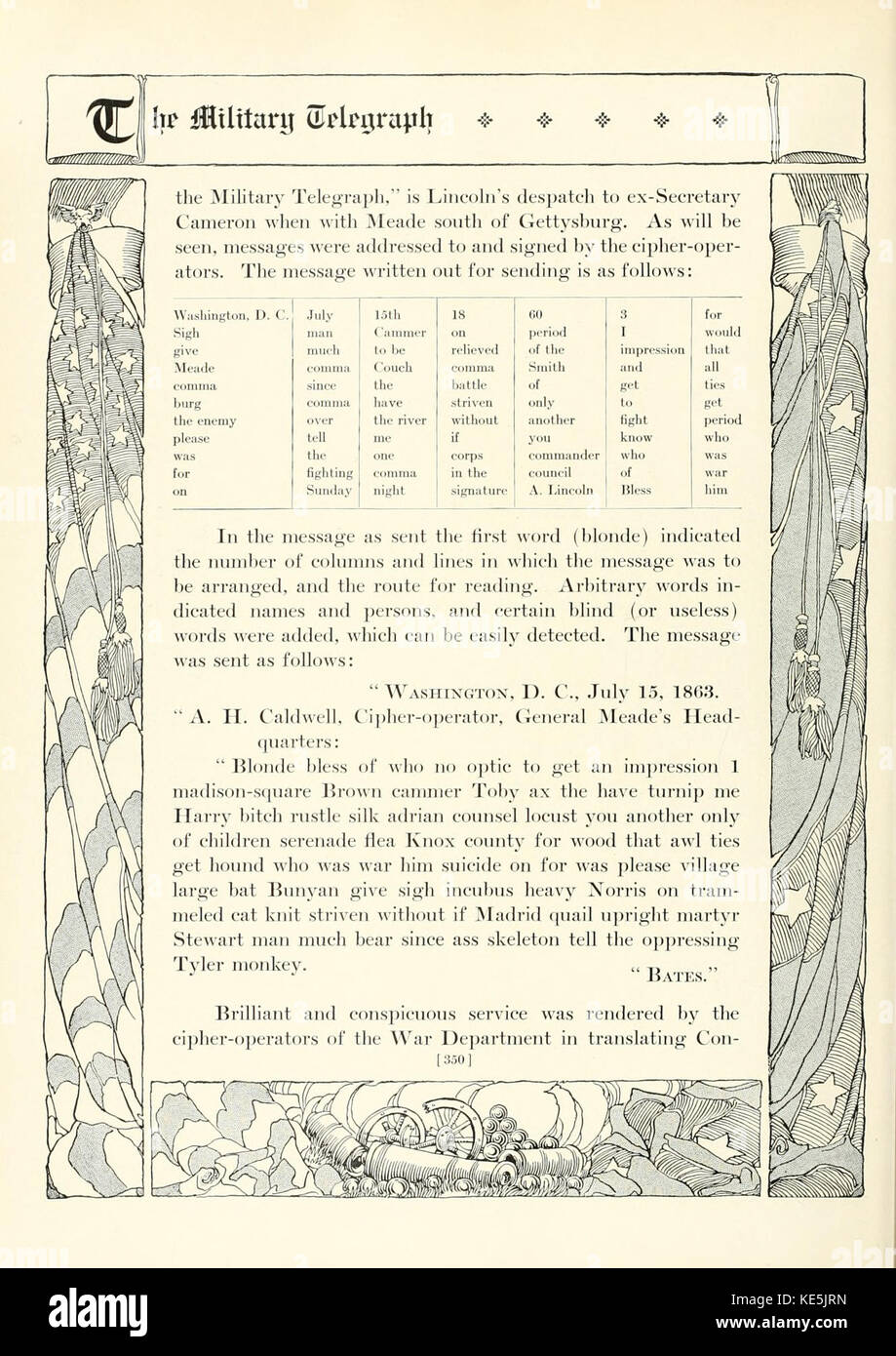 Questa pagina tratta da "la storia fotografica della guerra civile" presenta un'immagine storica relativa alla guerra civile americana, che mostra l'impatto del conflitto e documenta momenti significativi attraverso la fotografia. Foto Stock