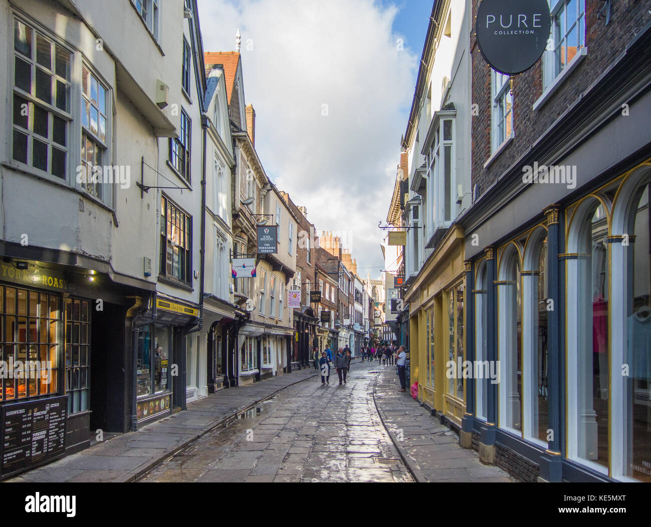 StoneGate a York dopo una doccia Foto Stock